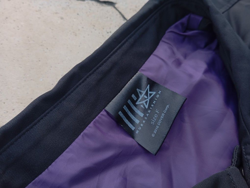 Japanese Brand Hololive Murasaki Shion 🎙️💃Vtubers Idol Coach Jacket 🧥 Size US L / EU 52-54 / 3 - 5 Thumbnail