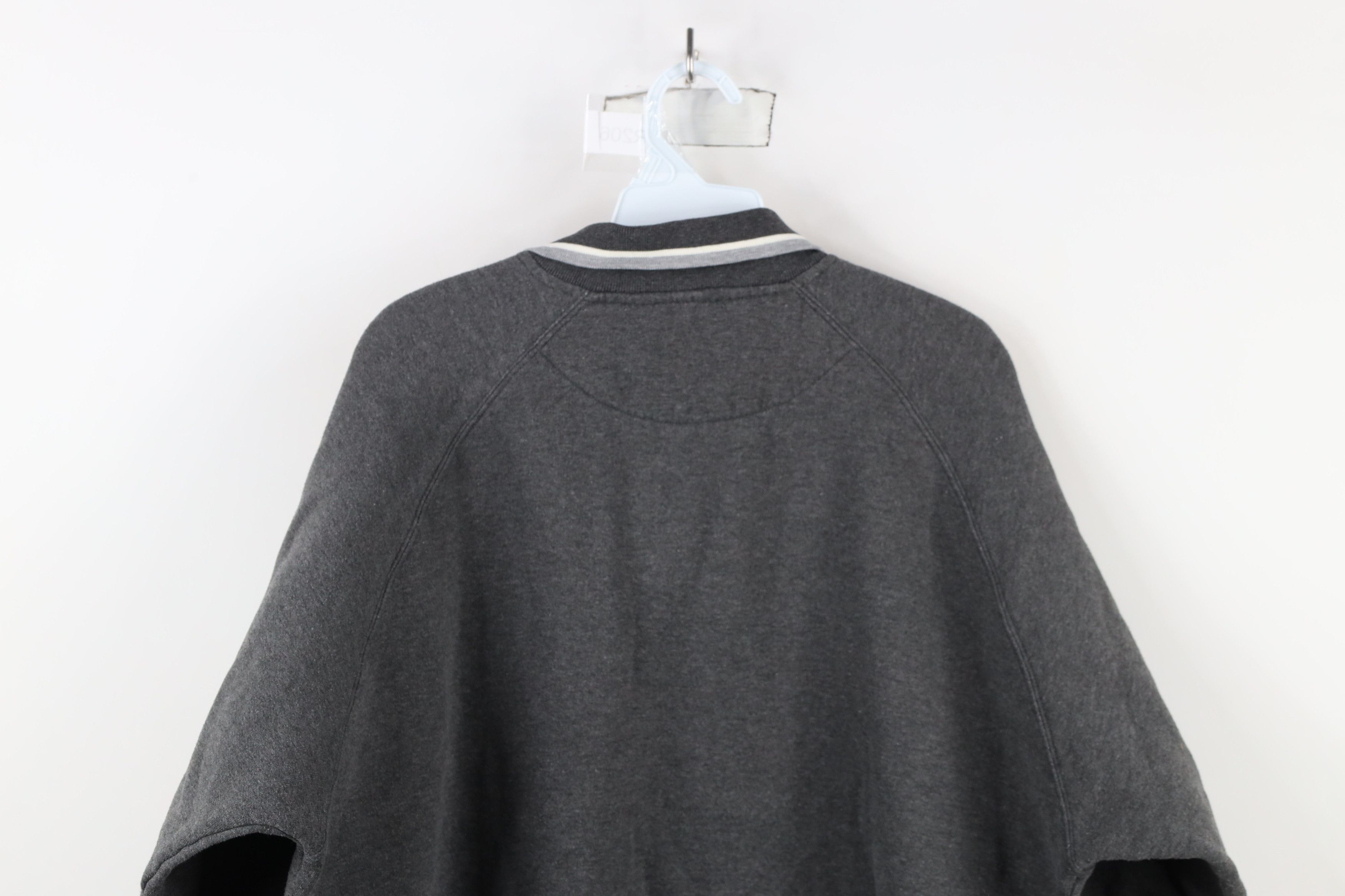 Vintage Vintage 90s Streetwear Collared Pullover Sweatshirt Gray Size US XL / EU 56 / 4 - 8 Thumbnail