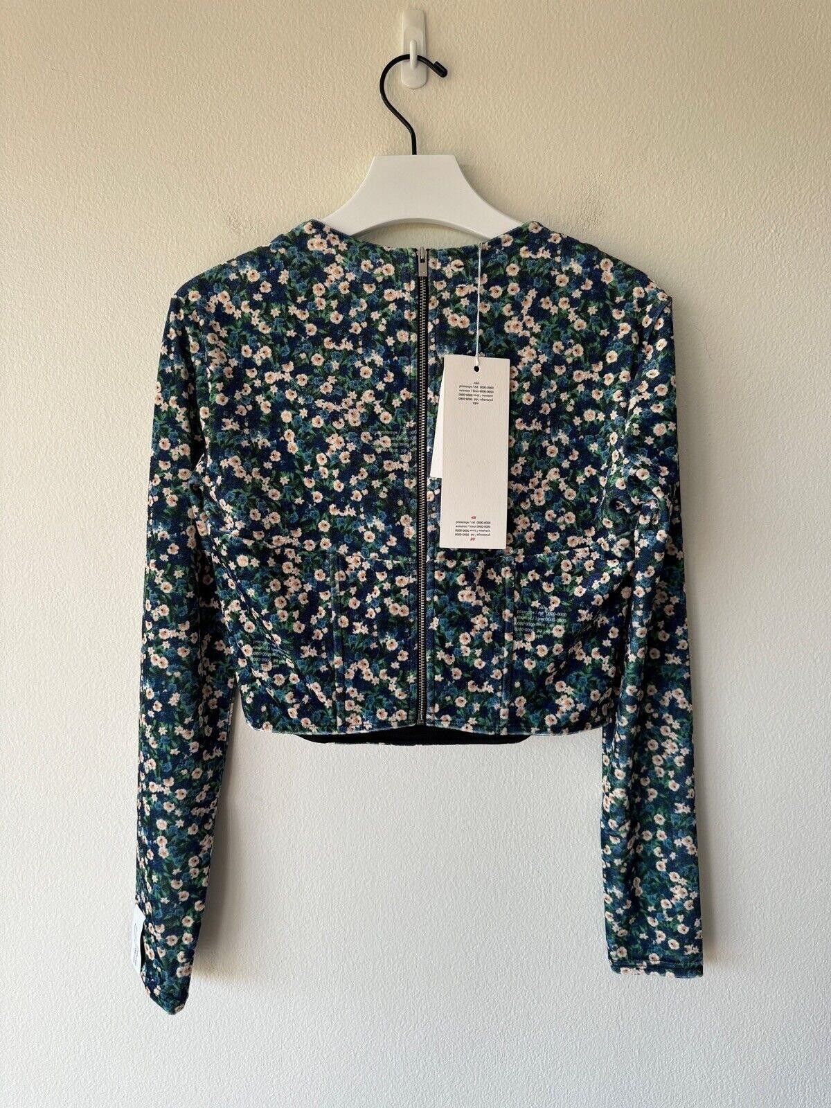 rokh new H&M HM h m Rokh Hwang 14 42 m Corset Top floral large Size L / US 10 / IT 46 - 3 Thumbnail