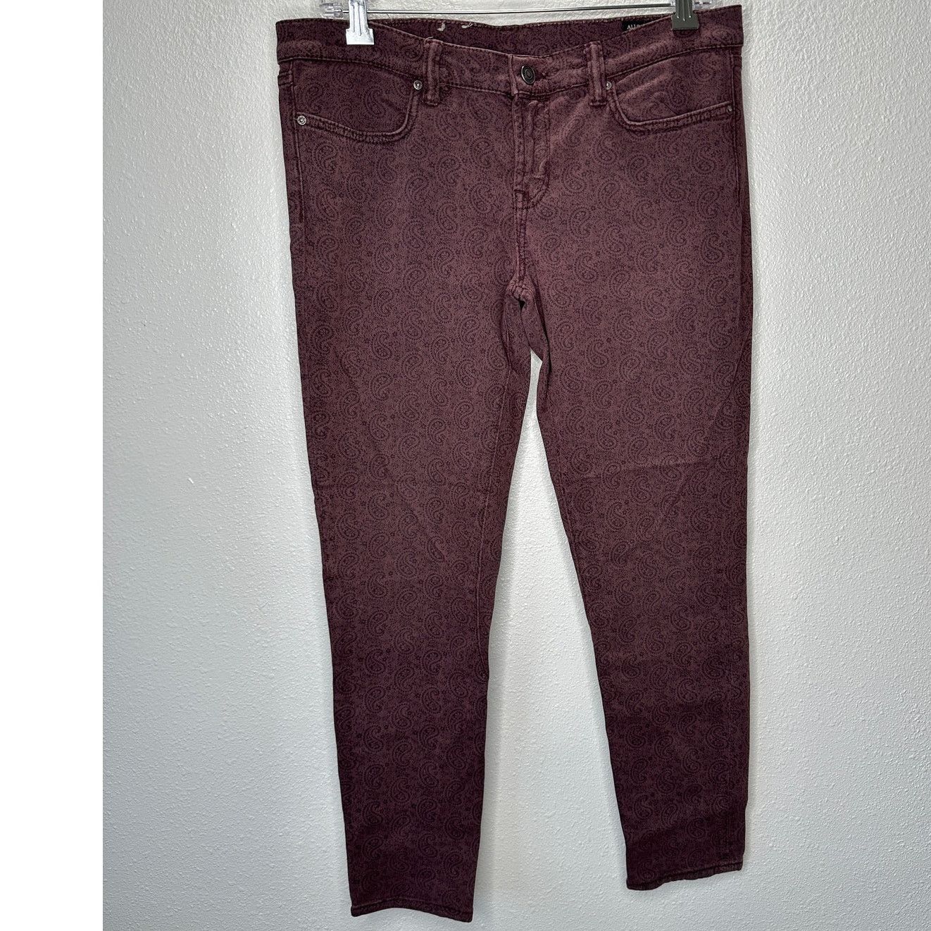 Allsaints AllSaints Spitalfields Jacks Place Paisley skinny Jeans 30 Size 30" / US 8 / IT 44 - 1 Thumbnail