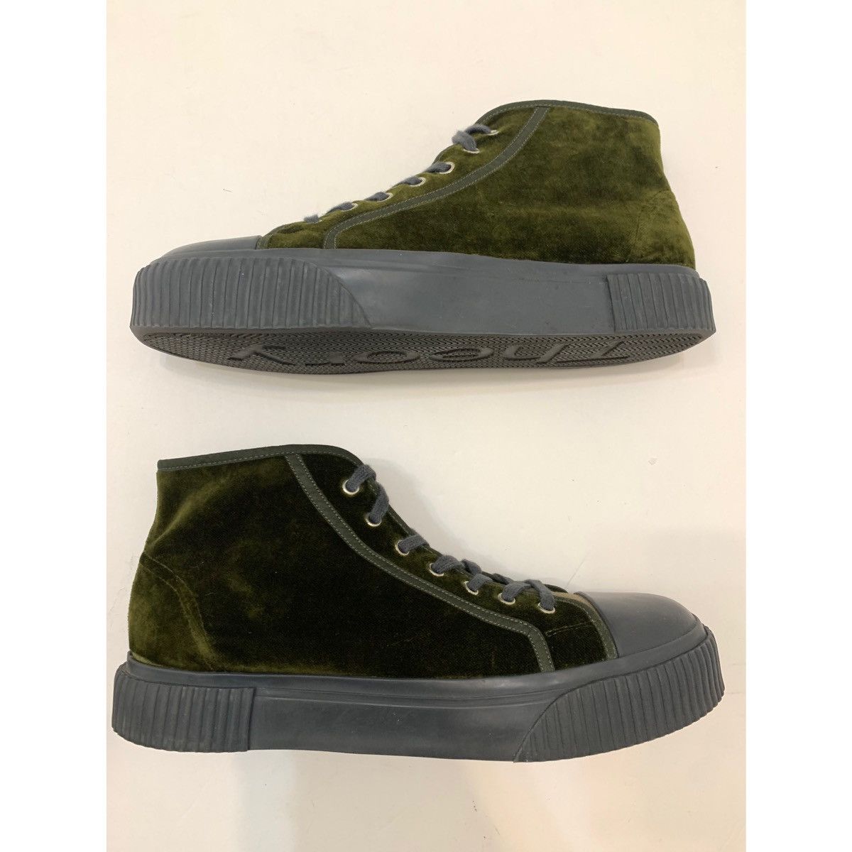 Theory THEORY CHUNKY VELVET HI-TOP SNEAKER Size US 11 / EU 44 - 19 Thumbnail