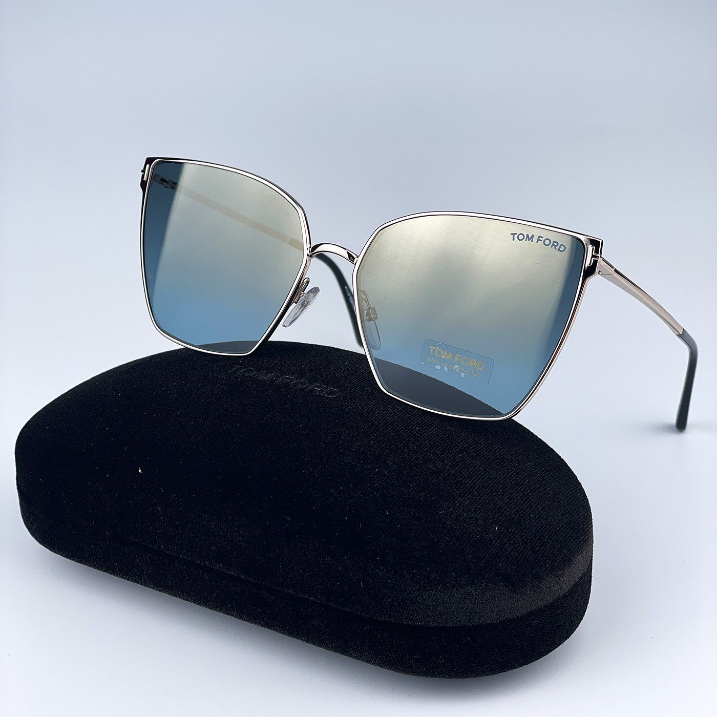 Tom Ford NEW Tom Ford FT0653/S 28V Metal Cat Eye Women Sunglasses Size ONE SIZE - 2 Thumbnail