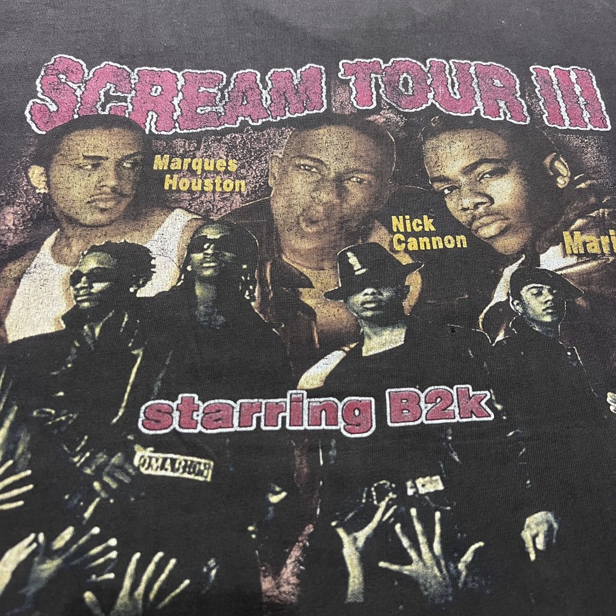 Rap Tees VINTAGE Y2K B2K SCREAM TOUR PROMO TEE FADED R&B HIPHOP Size US L / EU 52-54 / 3 - 7 Thumbnail