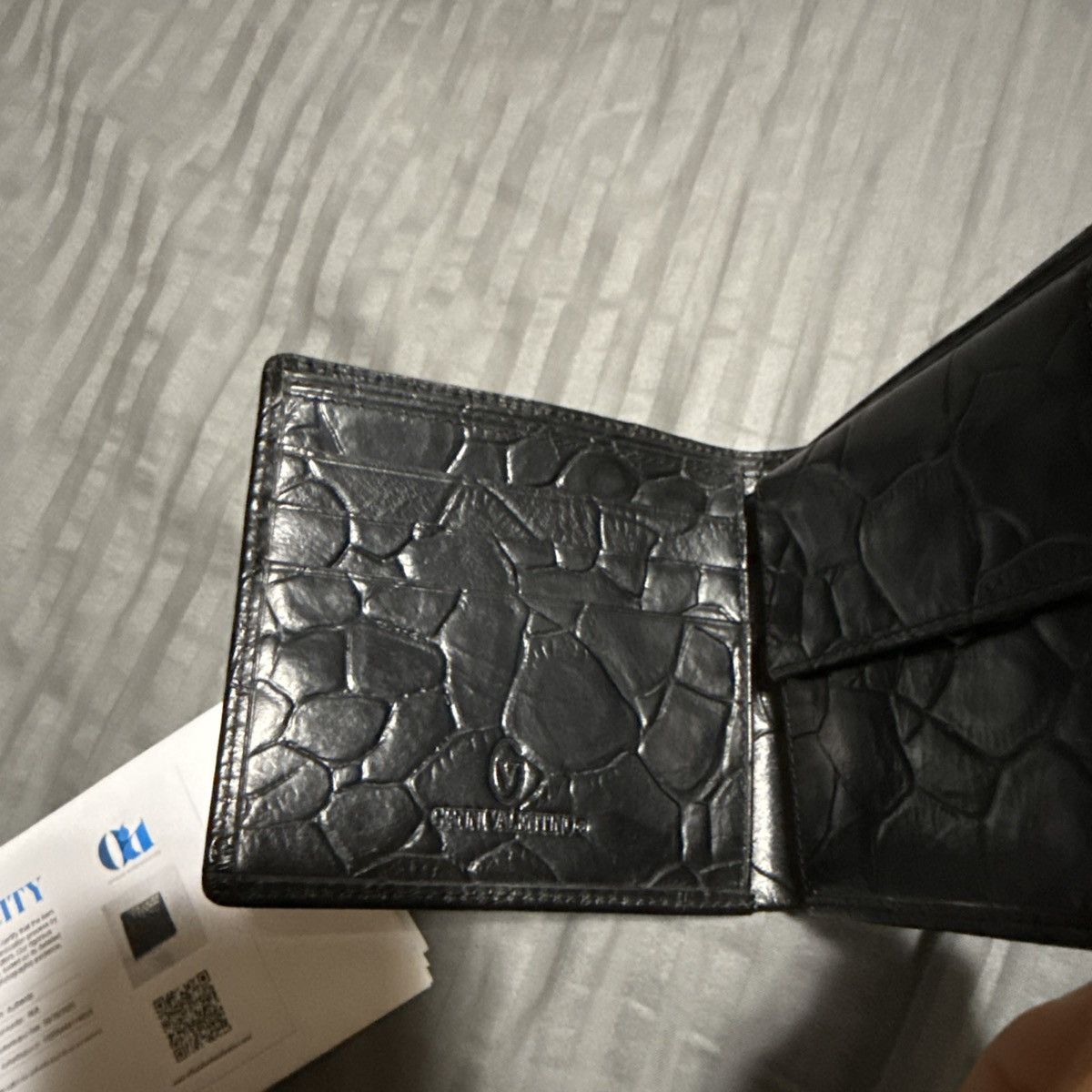 Valentino Valentino Black Gator Print Size ONE SIZE - 11 Thumbnail