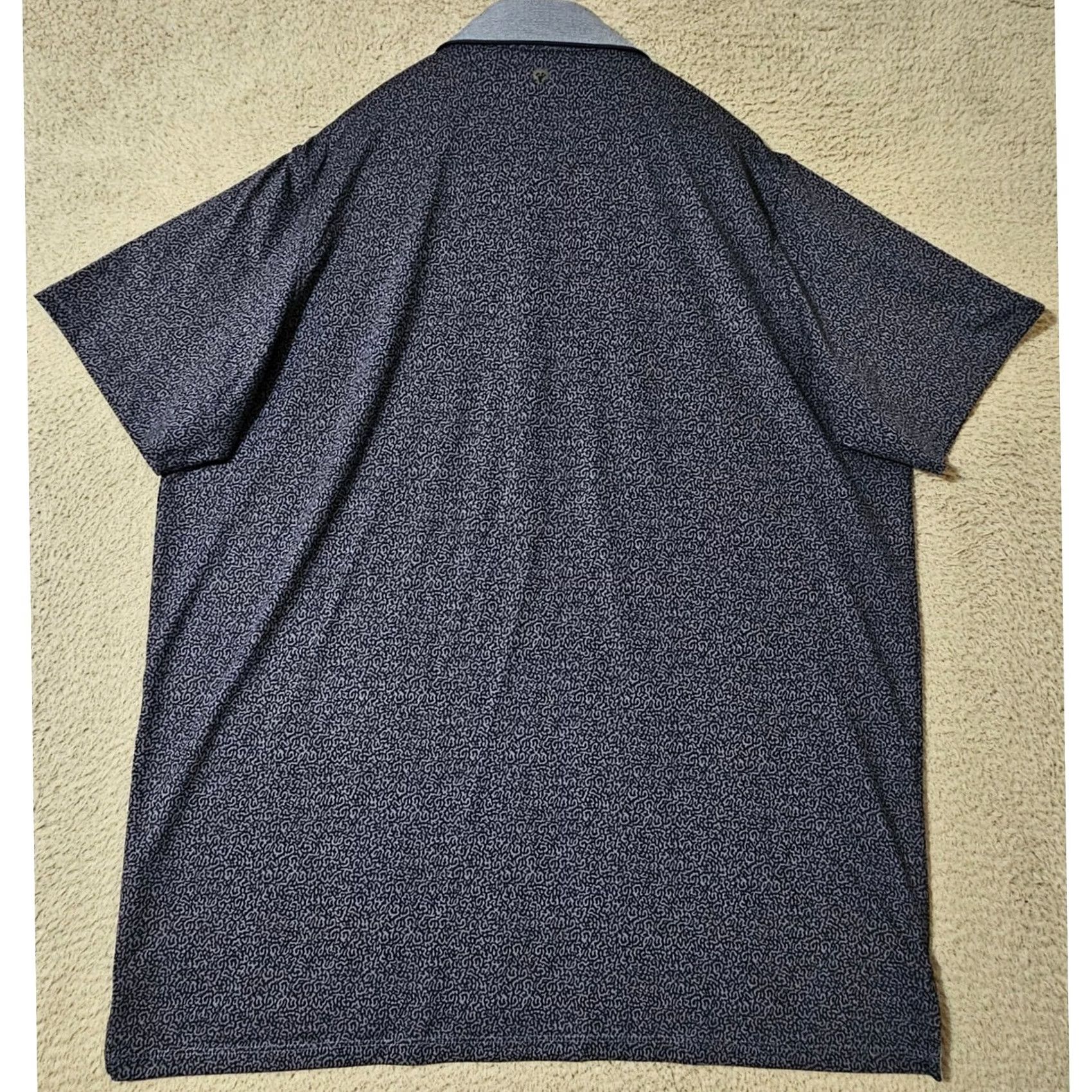 Vintage Greyson Polo Men's XXL Blue Camo Wolf Performance Stretch Golf Navy Print Size US XXL / EU 58 / 5 - 3 Thumbnail