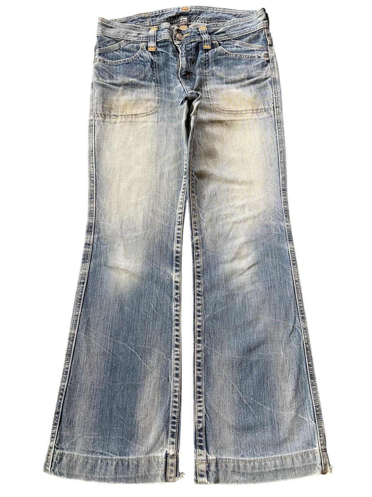 Hysteric Glamour Vintage Japanese Brand Faded Wash Distress Flare Jeans Size 30" / US 8 / IT 44 - 1 Thumbnail