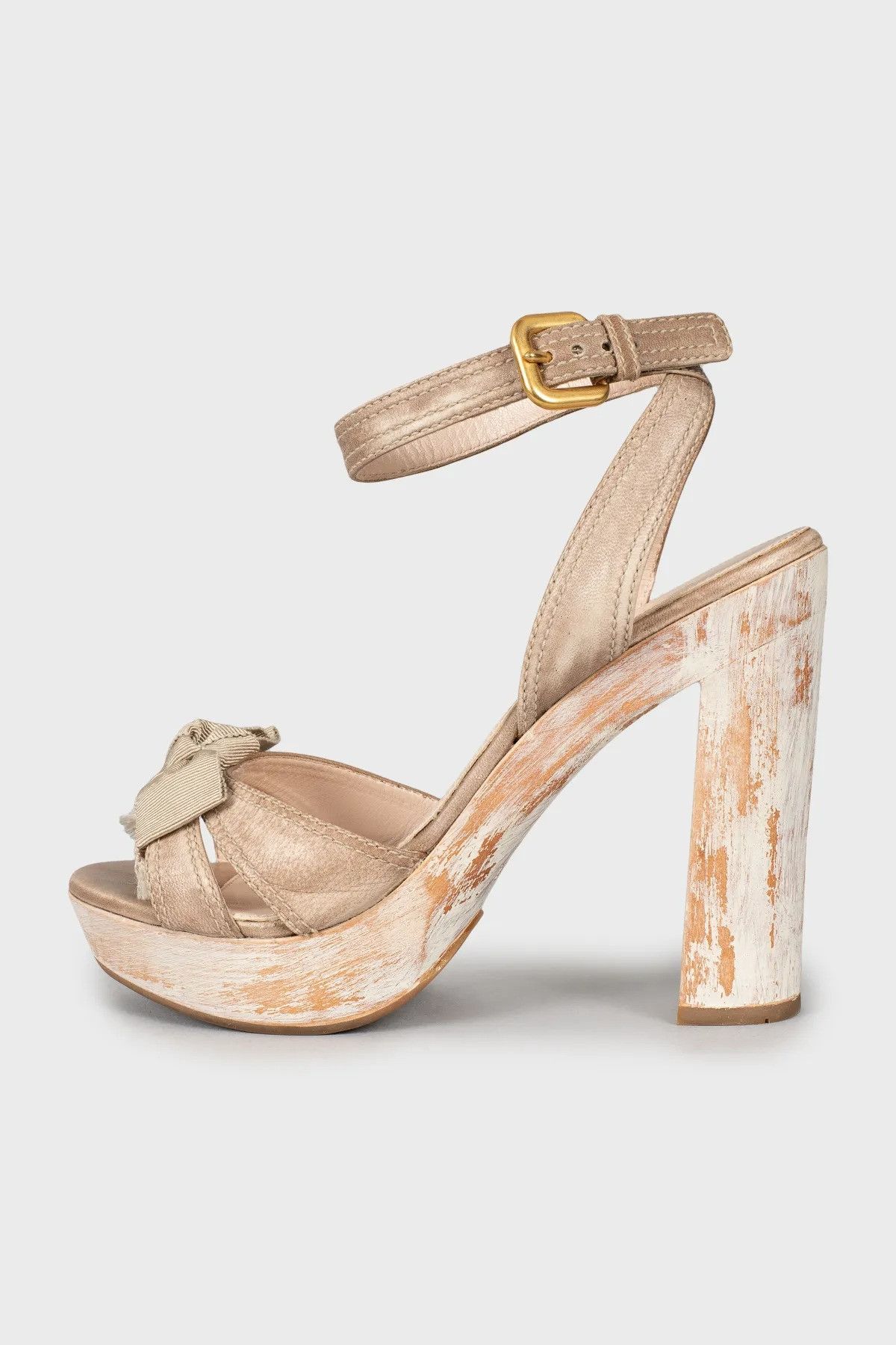Prada Prada Leather sandal Size US 7.5 / IT 37.5 - 2 Thumbnail