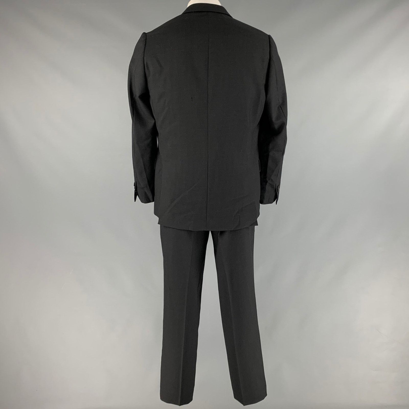Paul Smith PAUL SMITH Size 42 Black Wool Notch Lapel Suit Size 42R - 3 Thumbnail