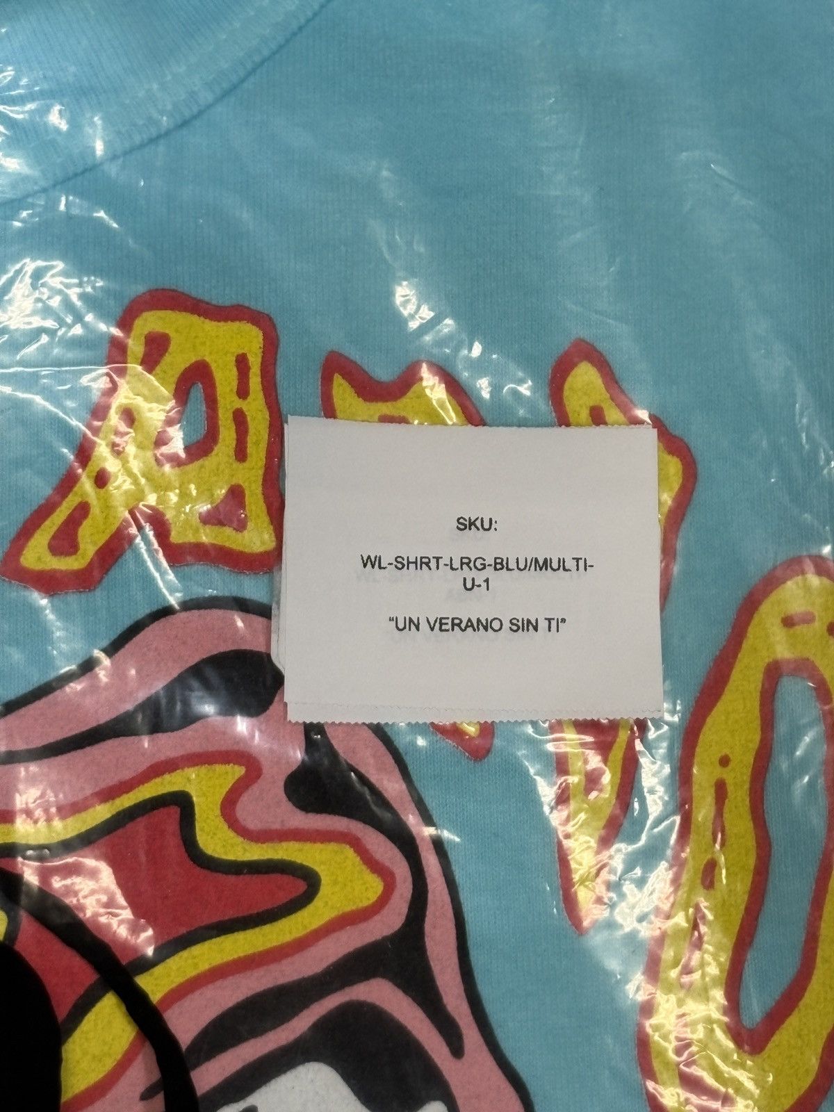 Warren Lotas 2022 Warren Lotas Bad Bunny “Un Verano Sin Ti” T-Shirt Sz L Size US L / EU 52-54 / 3 - 8 Thumbnail