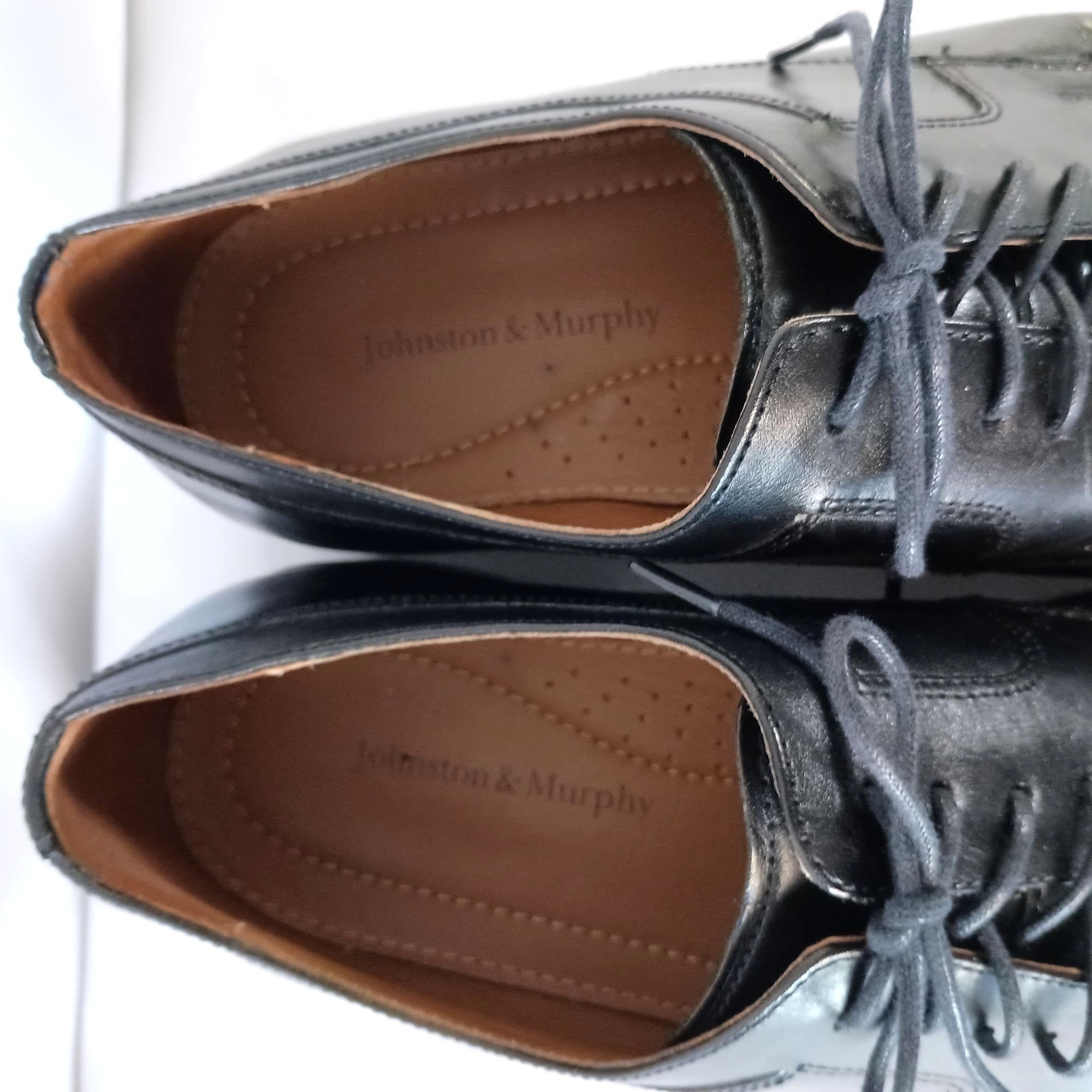 Johnston & Murphy Johnston & Murphy Tillman Oxford Black Leather Cap Toe Men’s Size US 10.5 / EU 43-44 - 10 Thumbnail