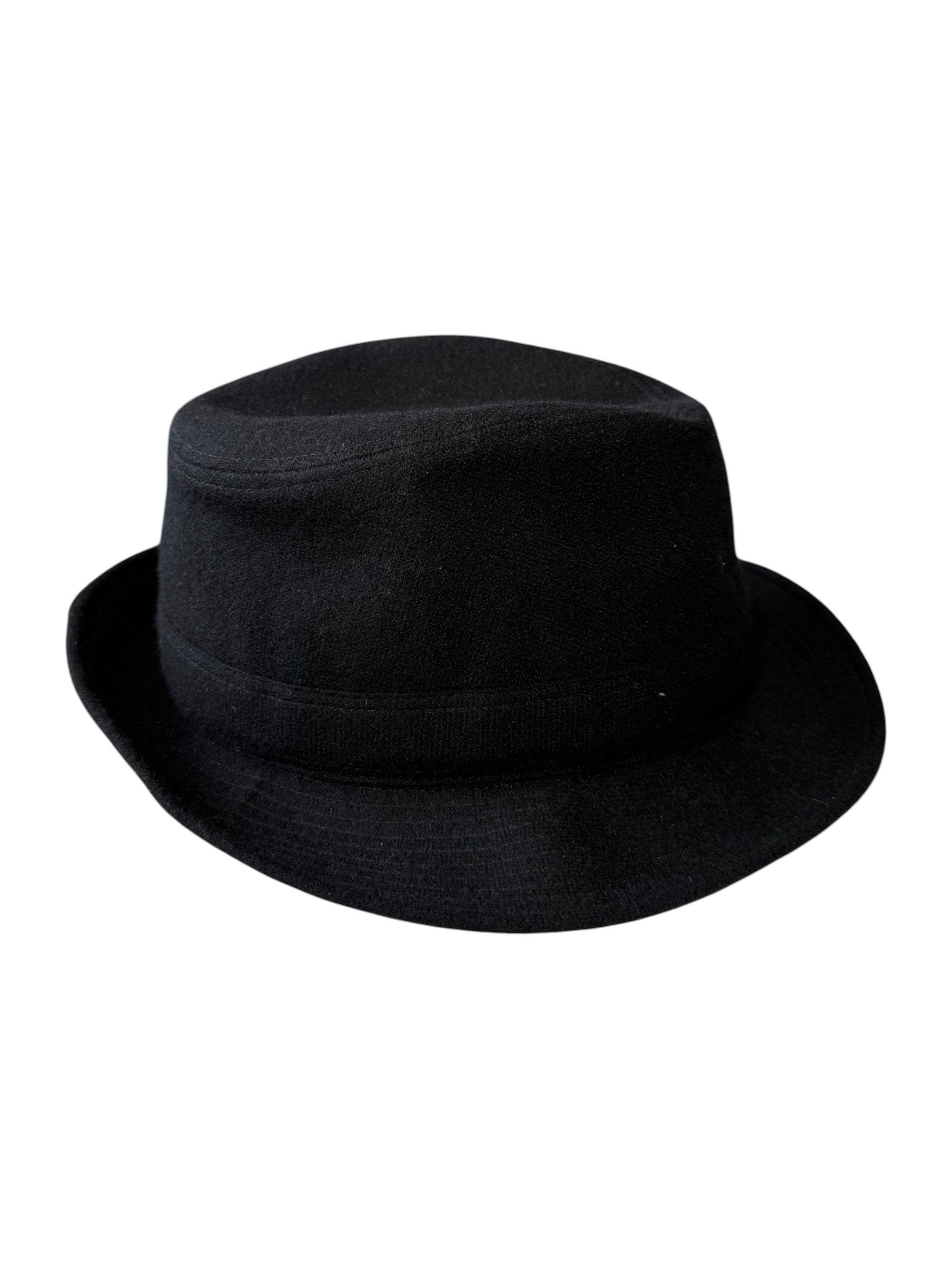 Hermes Hermes Black Cashmere and Silk Fedora Hat Size 58 Size ONE SIZE - 3 Thumbnail