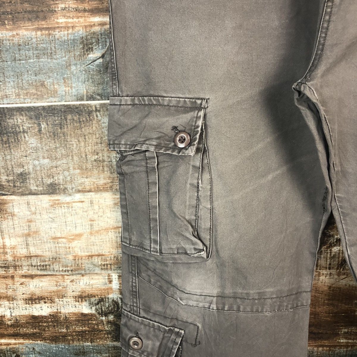 Japanese Brand DL Japanese Brand Brown Cargo Multipocket Pants #C657 Size US 36 / EU 52 - 10 Thumbnail