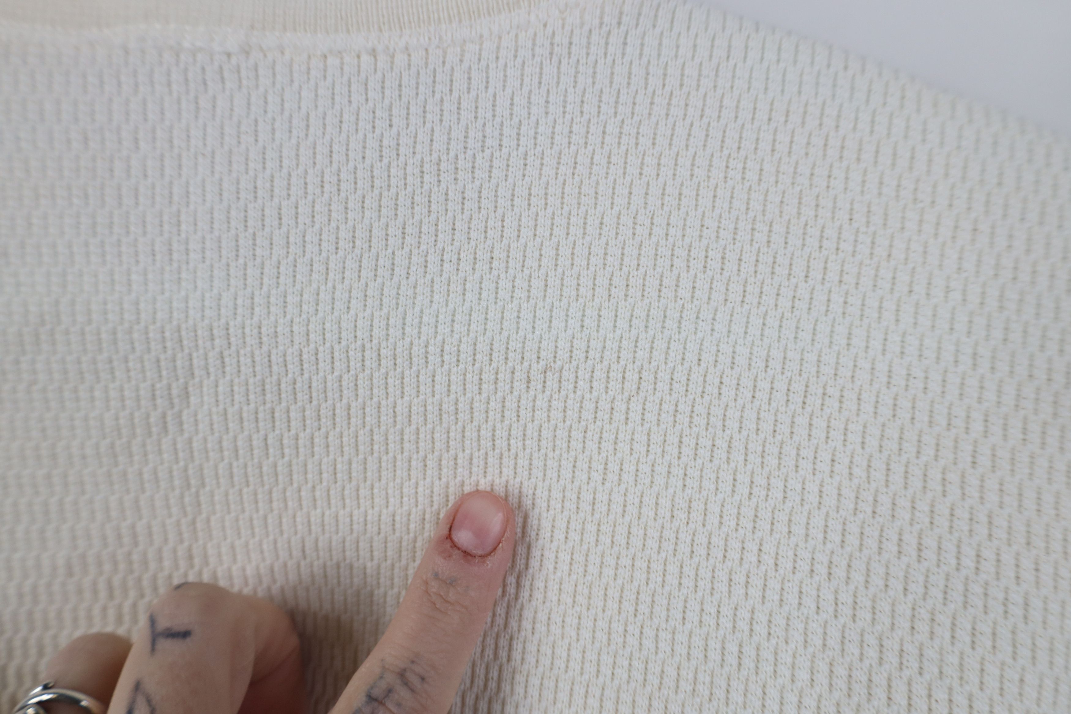Vintage Vintage 90s Streetwear Waffle Knit Long Sleeve T-Shirt USA Size US S / EU 44-46 / 1 - 9 Thumbnail