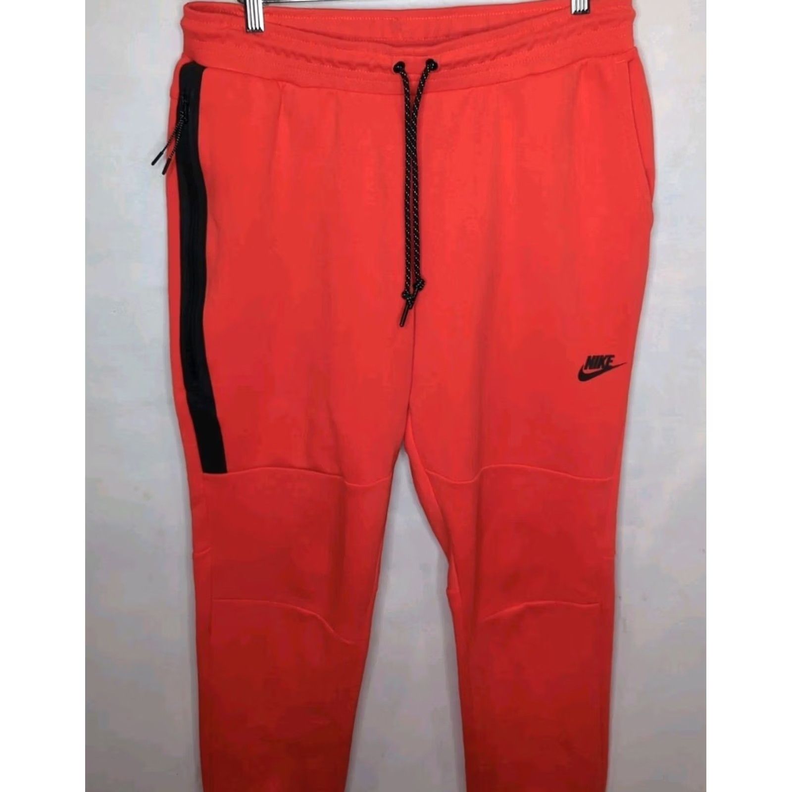 Nike Nike Sportswear Tech Fleece Jogger Pants Red Mens Large Gym Training Tapered Size US 33 - 5 Thumbnail