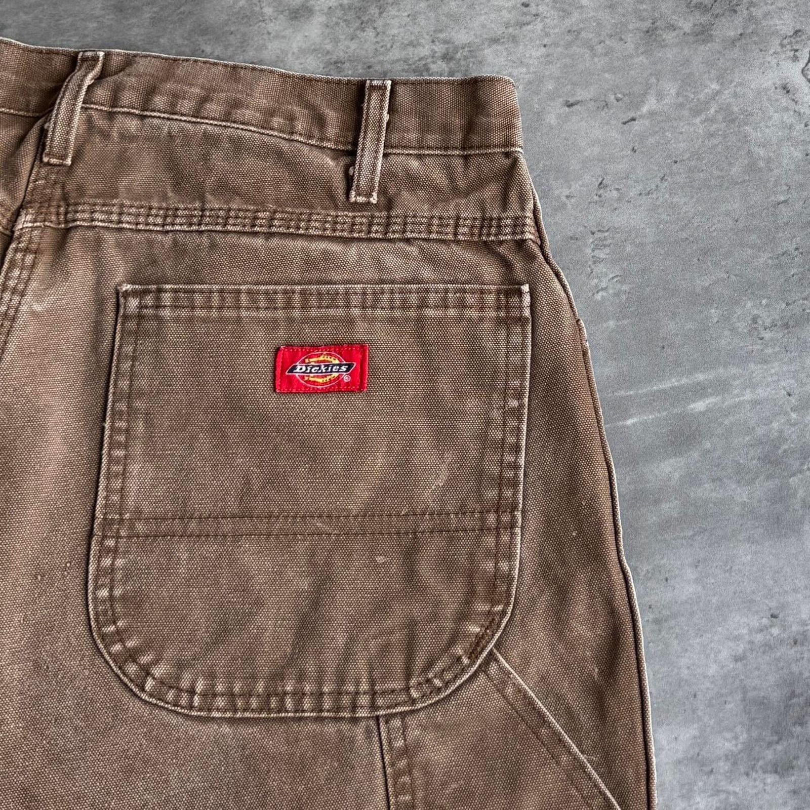 Carhartt × Carhartt Wip × Dickies Vintage Y2K Faded Brown Carhartt Style Carpenter Skate Pants Size US 31 - 3 Thumbnail