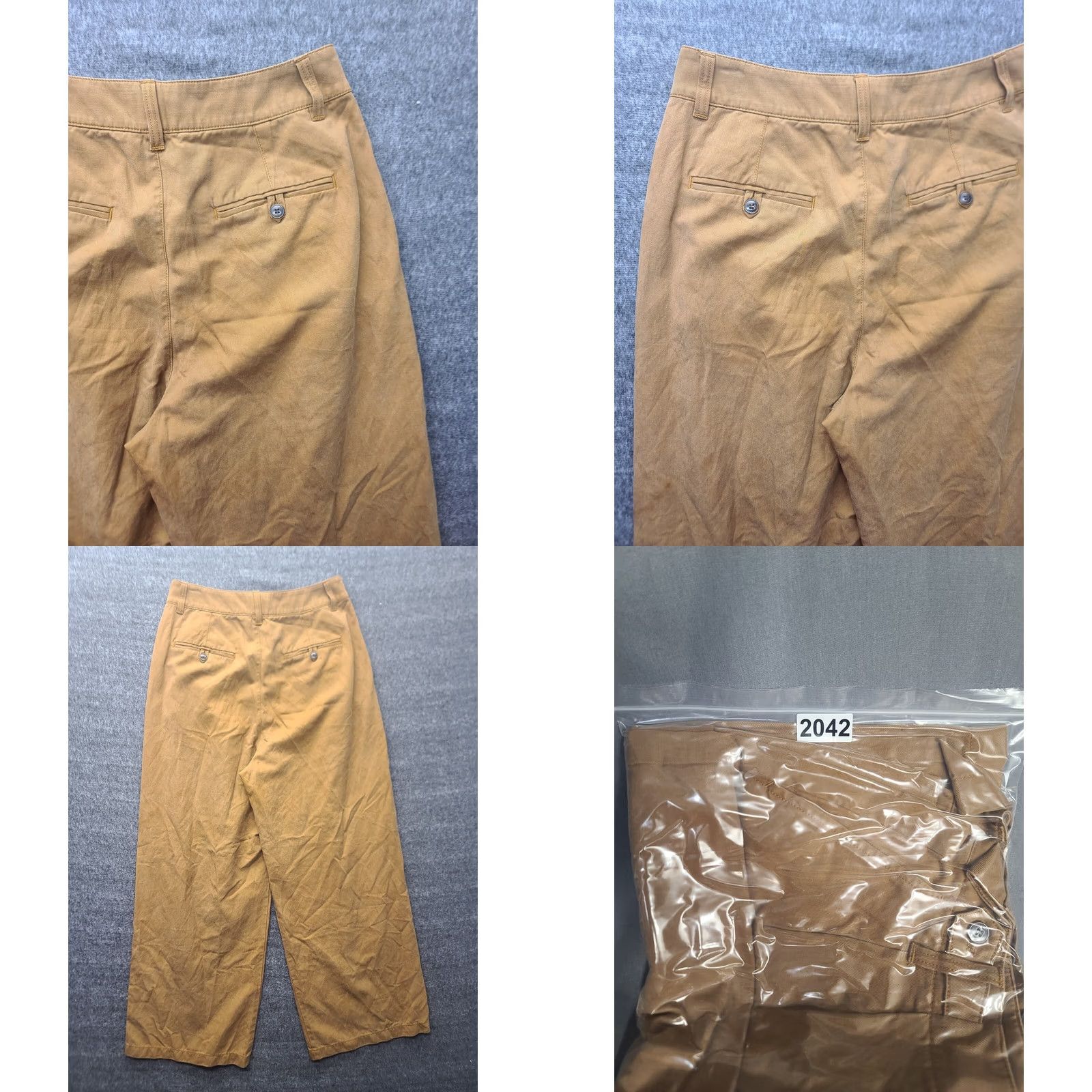 Madewell Madewell Harlow Pants Womens 6 Wide Leg 28x29 Regular Acorn Brown Linen Cotton Lyocell 90s Hipster Retro City Bohemian Fashion Pants Mens Girls? Size 28" / US 6 / IT 42 - 9 Thumbnail