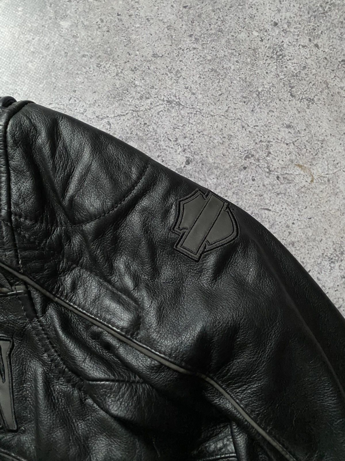 Harley Davidson Harley Davidson Willie G Skull Leather Jacket Reflective Y2K Size M / US 6-8 / IT 42-44 - 6 Thumbnail