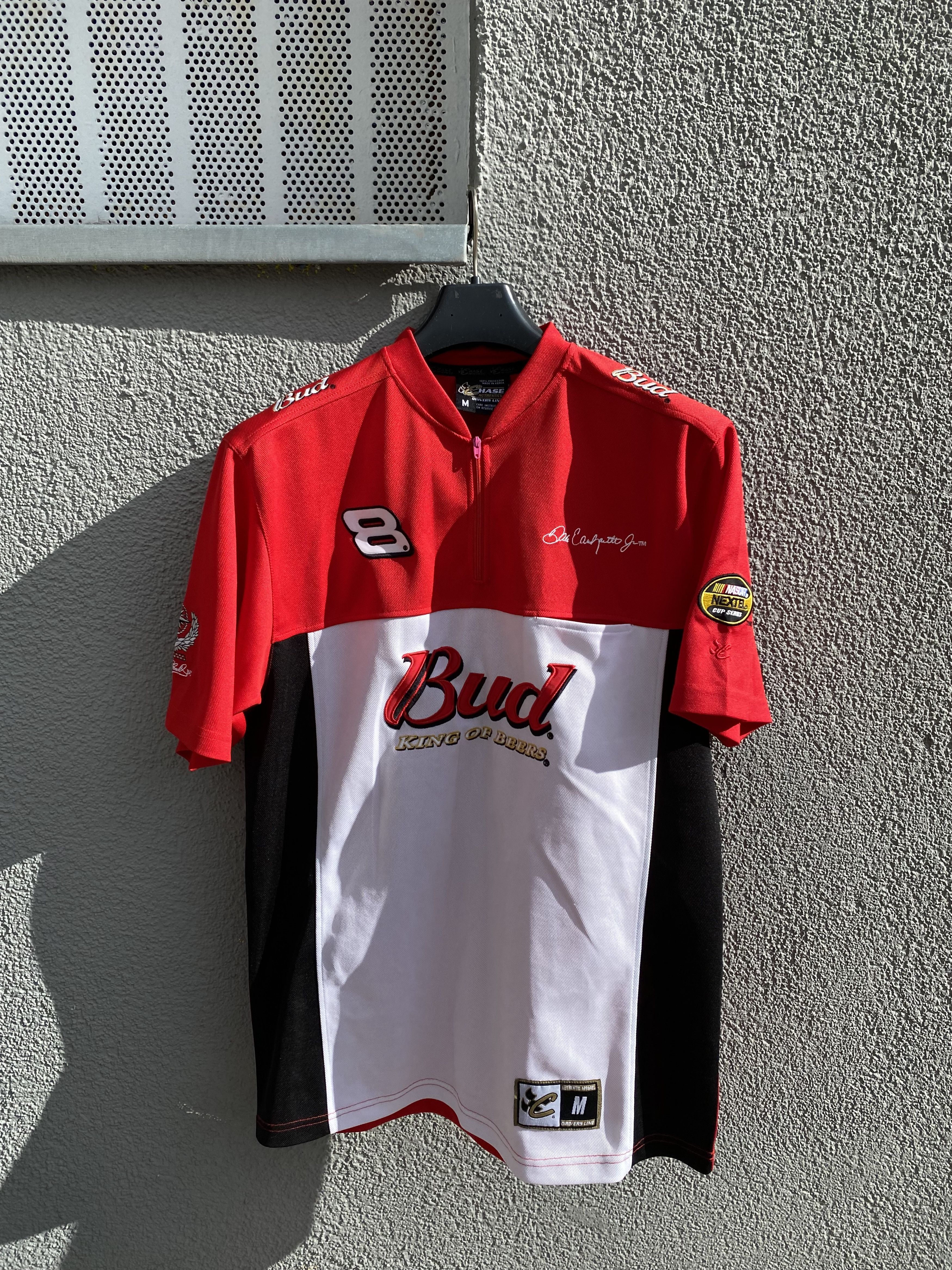 Chase Authentics × NASCAR Vintage NASCAR Chase Zip Shirt Red Bud Earnhardt #8 Jersey Size US M / EU 48-50 / 2 - 1 Thumbnail