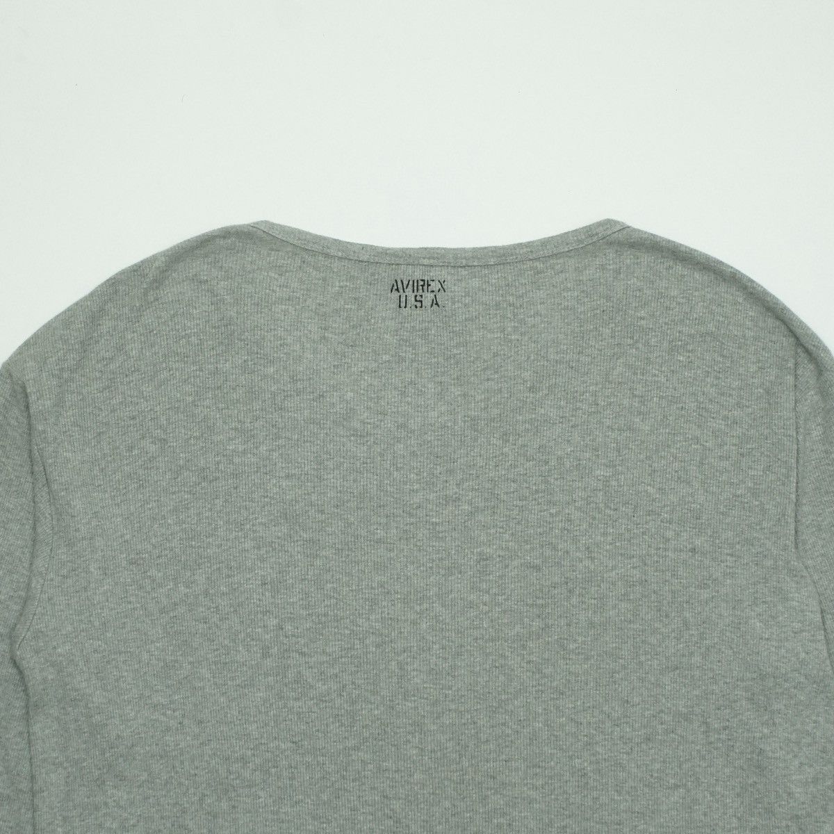 Avirex *NoTariff Avirex V Neck Body Fit Long Sleeve Size US XL / EU 56 / 4 - 3 Thumbnail