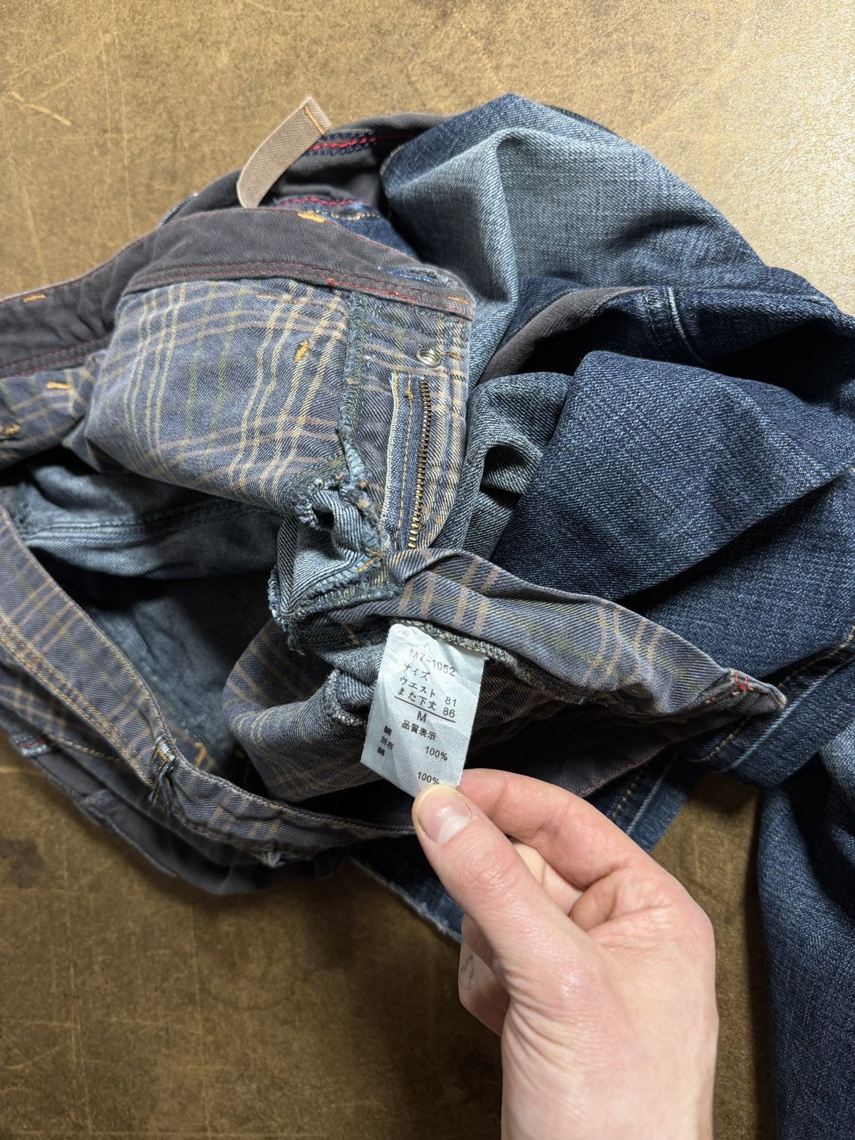 Marithe + Francois Girbaud DOUBLE LAYERED WAISTBAND FLANNEL DENIM Size US 30 / EU 46 - 6 Thumbnail