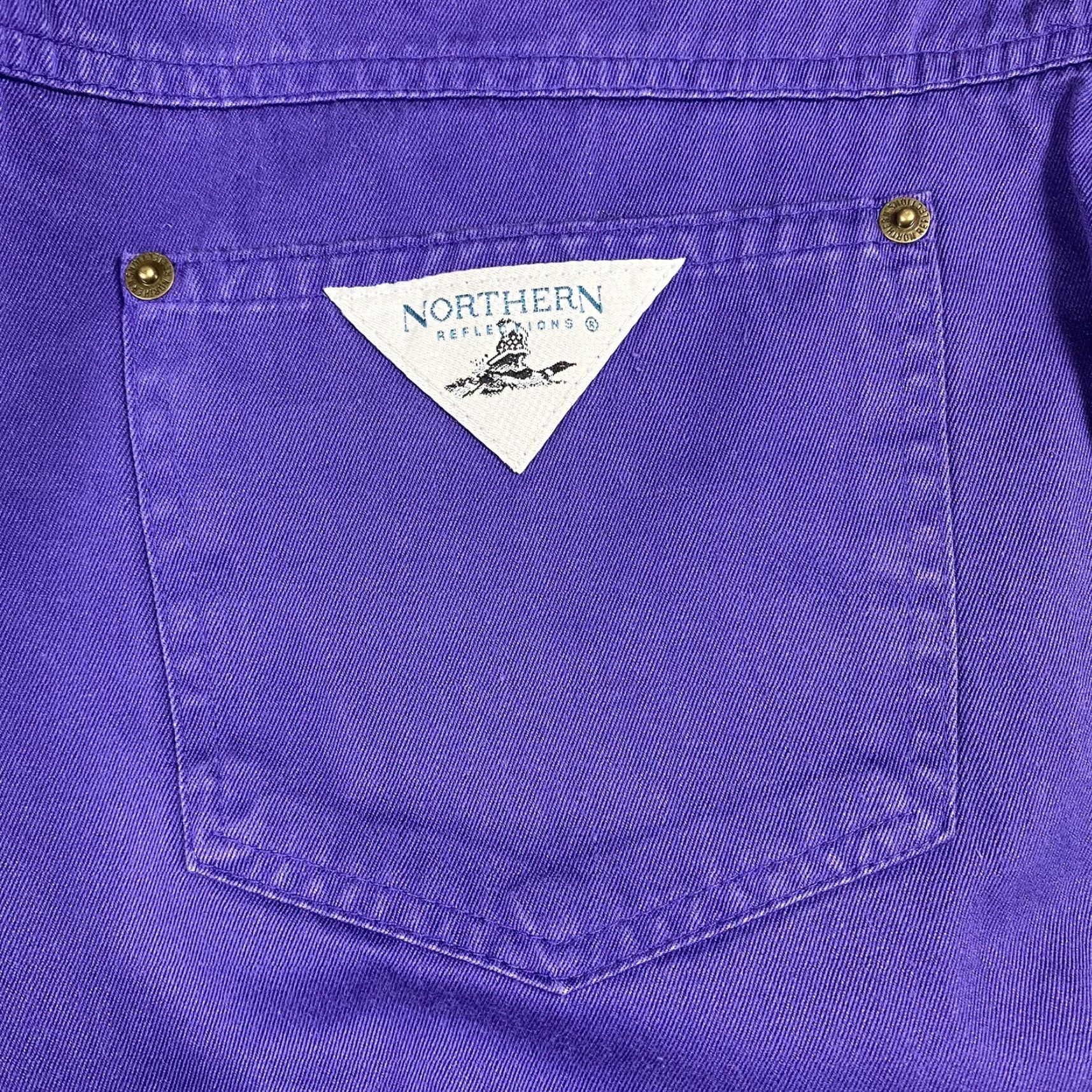 Northern Reflections VINTAGE NORTHERN REFLECTIONS WOMENS HIGH RISE MOM JEANS RIVET POCKET 31X28.5 PURPLE Size 24" / US 00 / IT 34 - 7 Thumbnail