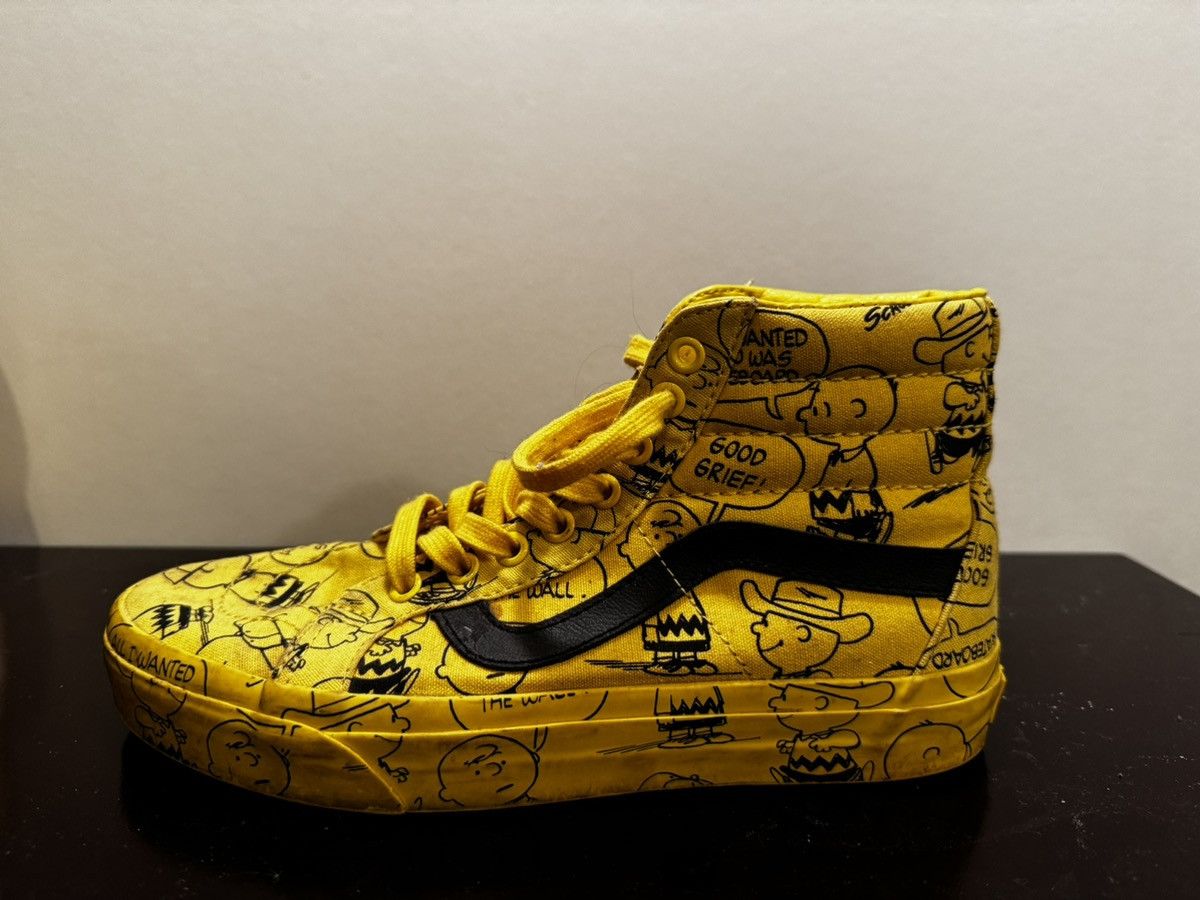 Peanuts × Vans Vans x Peanuts Sk8-Hi ‘Charlie Brown Maize’ Size US 7 / EU 40 - 2 Thumbnail