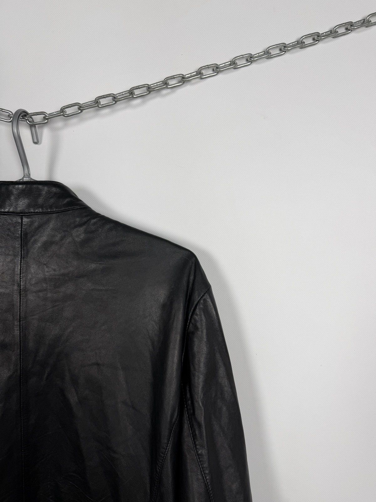 Emporio Armani Emporio Armani Leather Jacket Full Zip Biker Style Size 50 Size US S / EU 44-46 / 1 - 12 Thumbnail