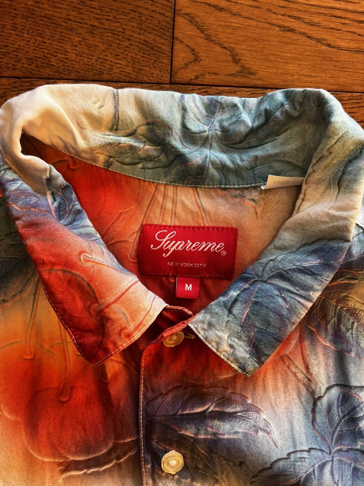 Supreme Supreme Cherries Rayon Shirt Size US M / EU 48-50 / 2 - 8 Thumbnail