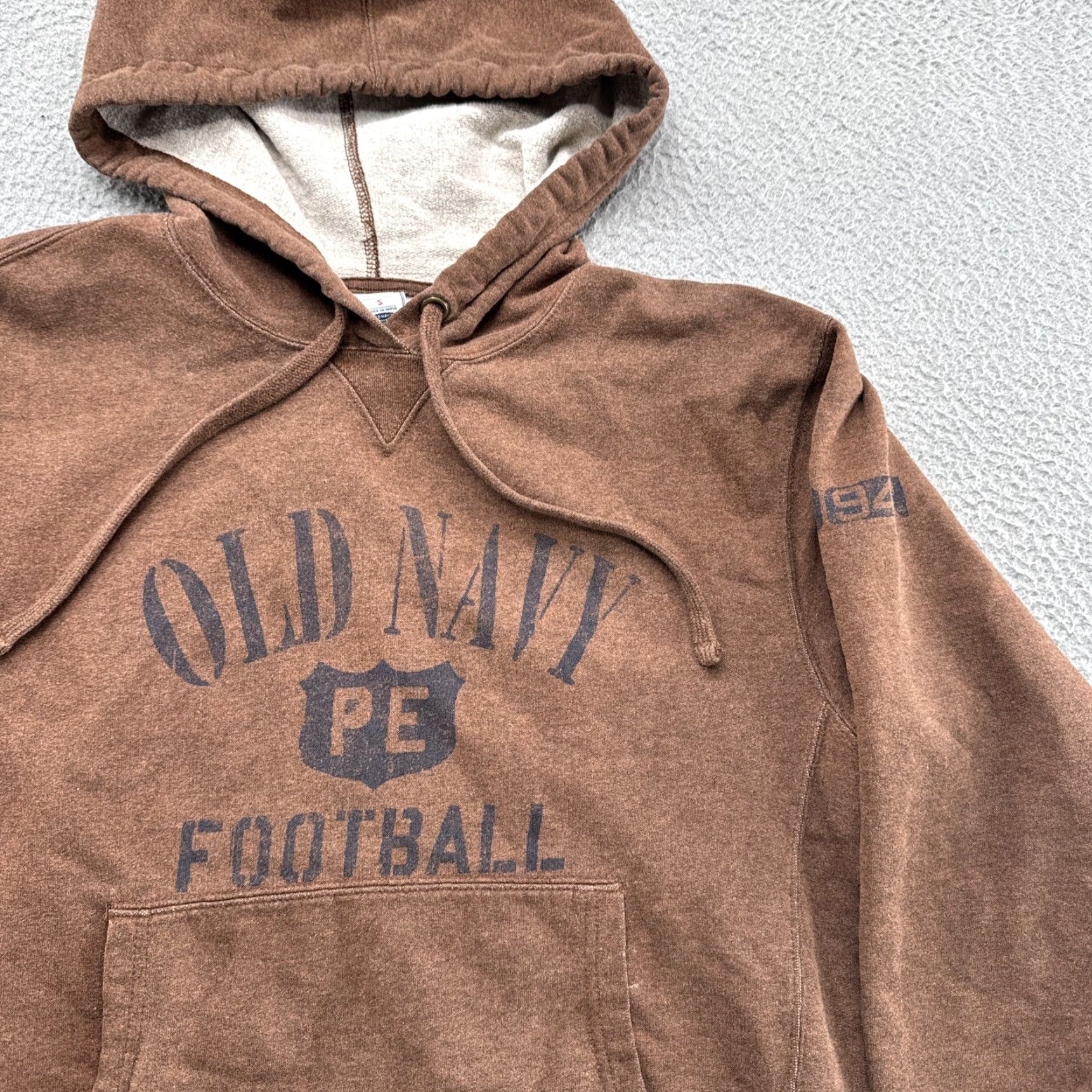 Old Navy VINTAGE Old Navy PE Football Hoodie Sweatshirt Men’s Size S Brown Cotton Knit Logo Hoodie 80s 90s Men Size US S / EU 44-46 / 1 - 2 Thumbnail