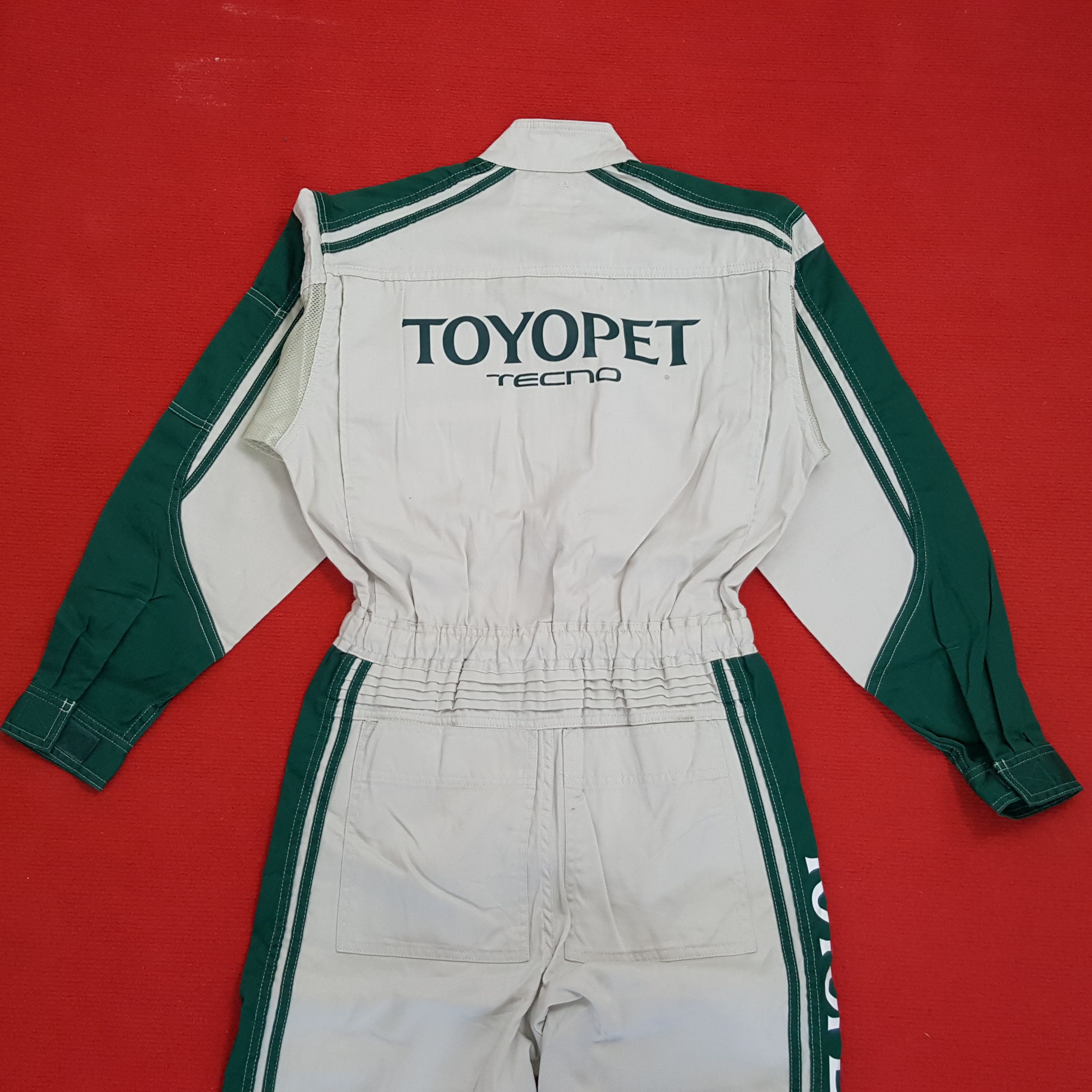 Japanese Brand × Vintage Toyopet Tecno Toyota Motorsports Racing Coverall Jacket Size US S / EU 44-46 / 1 - 3 Thumbnail