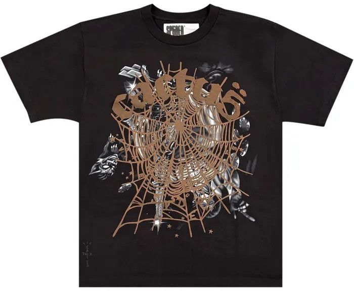 Sp5der × Travis Scott Sp5der Cactus Jack Travis Scott Tee XLarge Size US XL / EU 56 / 4 - 1 Thumbnail
