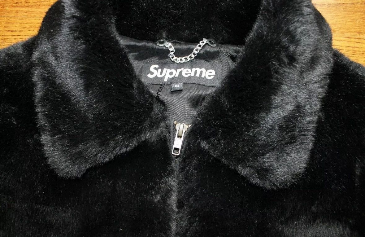 Supreme Supreme black bomber faux fur fw17 Size US M / EU 48-50 / 2 - 4 Thumbnail