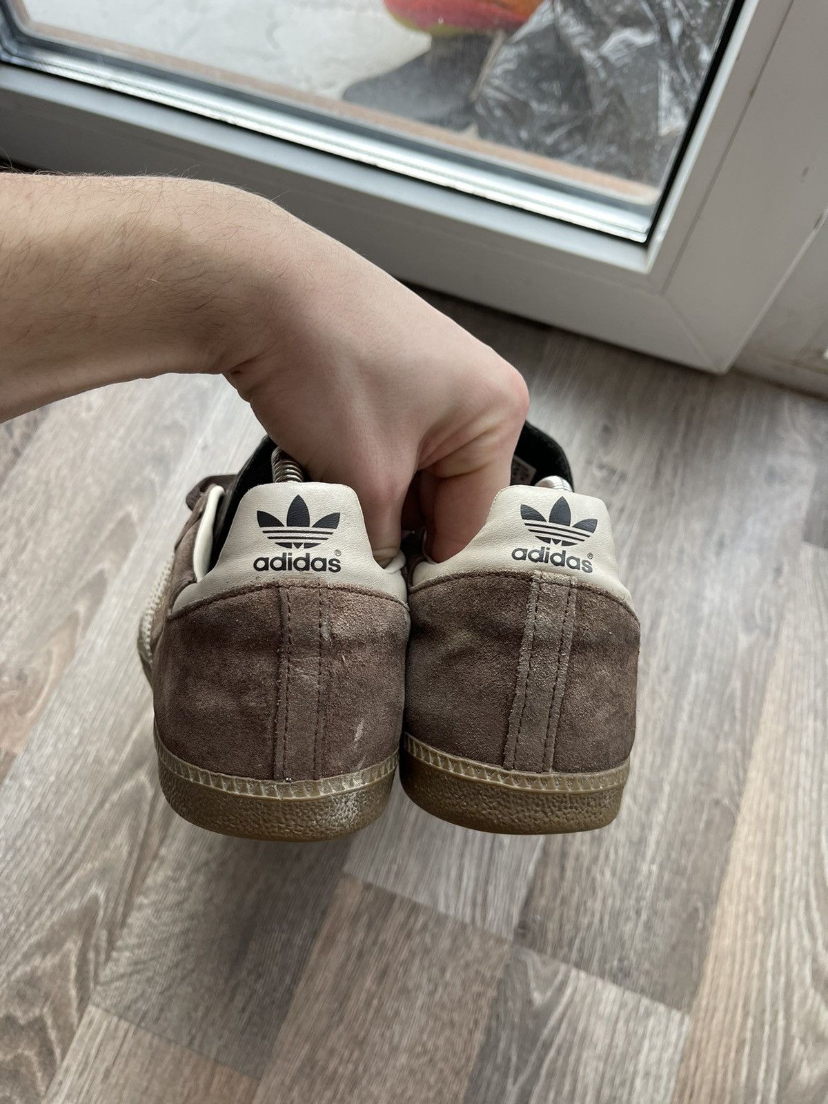 Adidas × Vintage Rare🔥 Adidas Samba Vintage Brown Leather Shoes size 8 Size US 8 / EU 41 - 6 Thumbnail