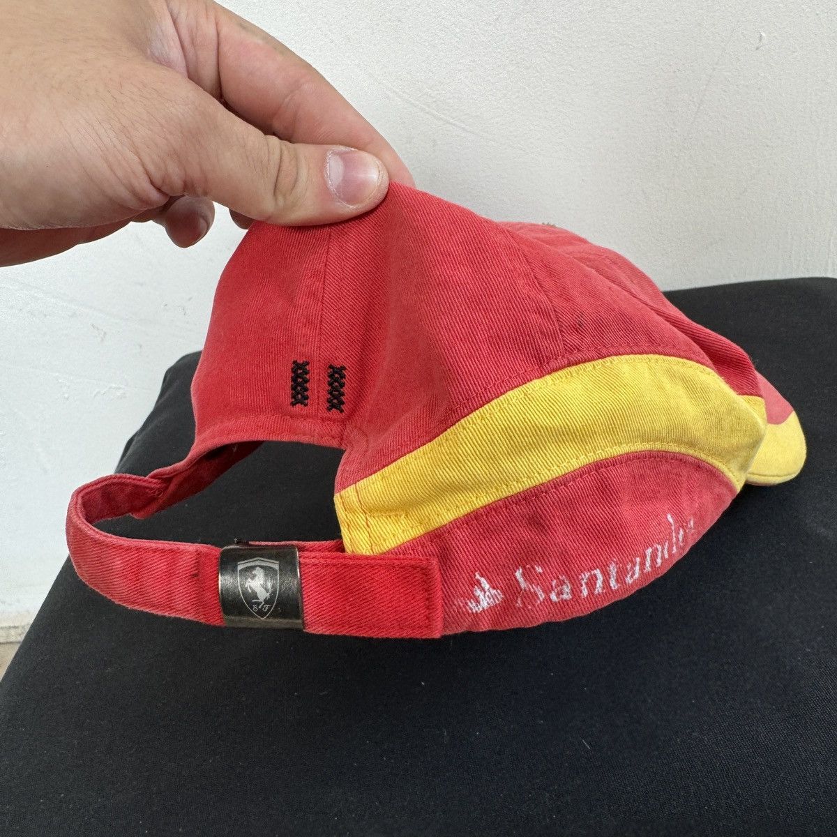 Ferrari Vintage Ferrari Racing Brandon Sunfaded Cap Size ONE SIZE - 6 Thumbnail