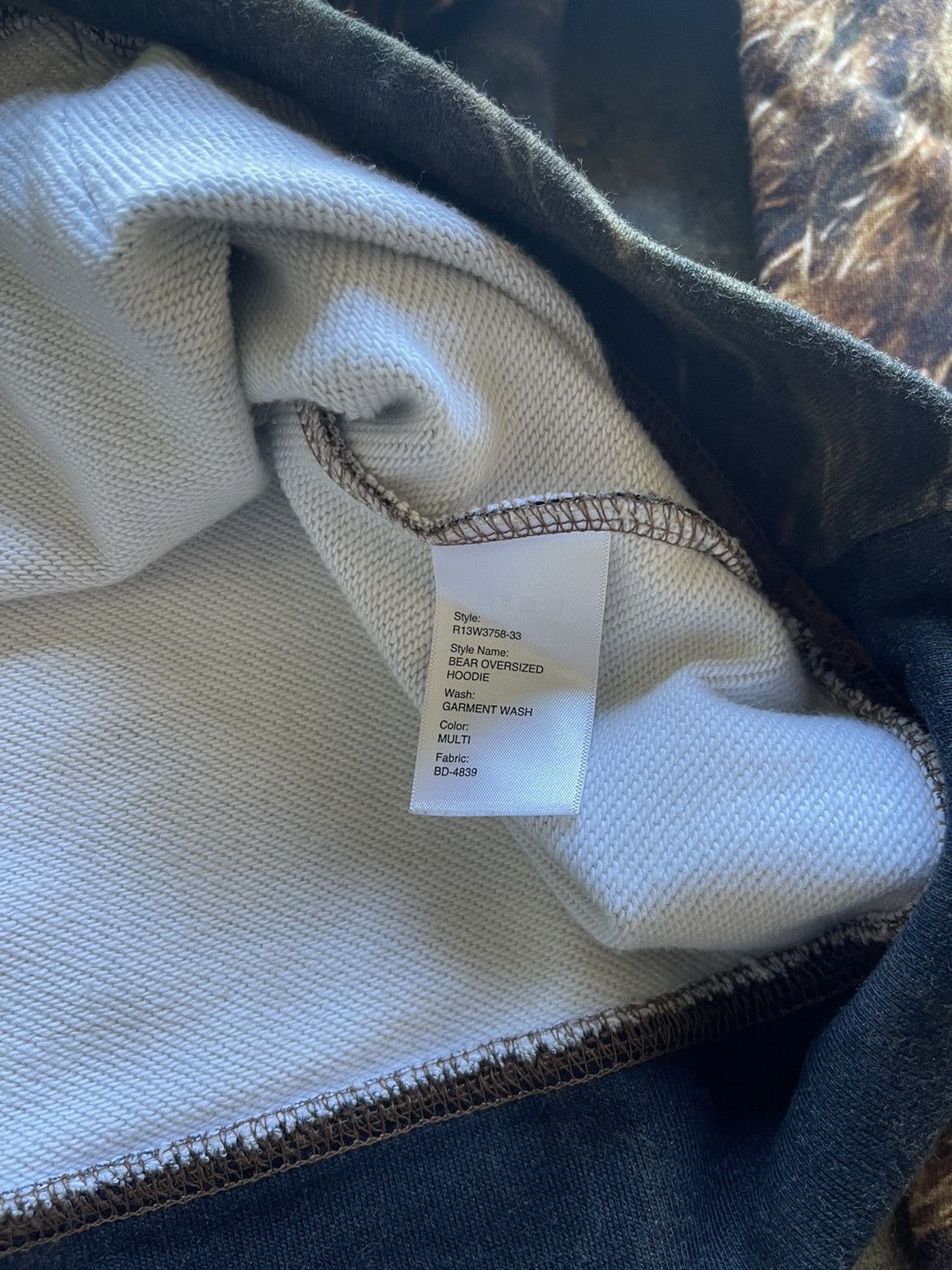 R13 R13 Oversized Bear Hoodie Size US L / EU 52-54 / 3 - 8 Thumbnail