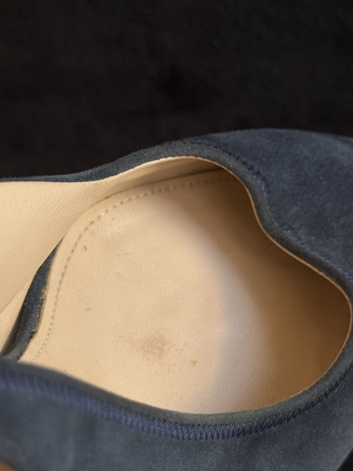 Prada Prada Suede Slingback Heels – Navy – Elegant Classic Size US 10 / IT 40 - 5 Thumbnail