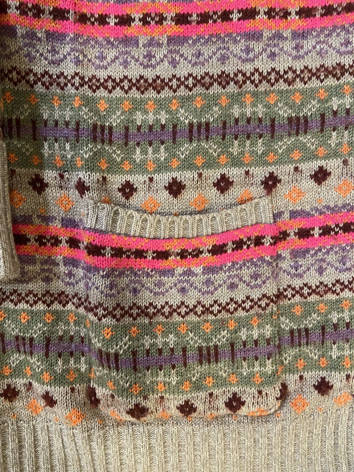 Kapital Kapital Fair Isle Letter Cartigan Size US L / EU 52-54 / 3 - 3 Thumbnail