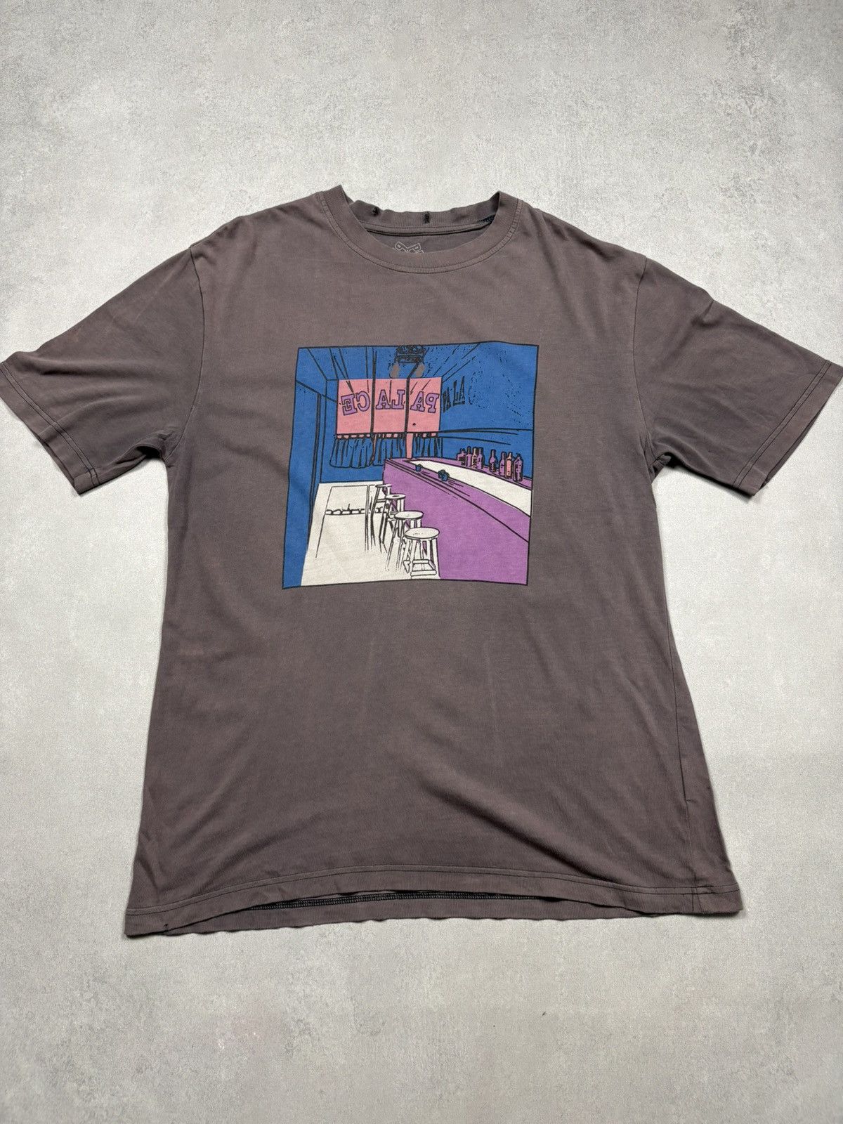 Palace Palace Scheisse Skateboards Schloss Face Bar Tee Shirt Y2K Size US M / EU 48-50 / 2 - 1 Thumbnail