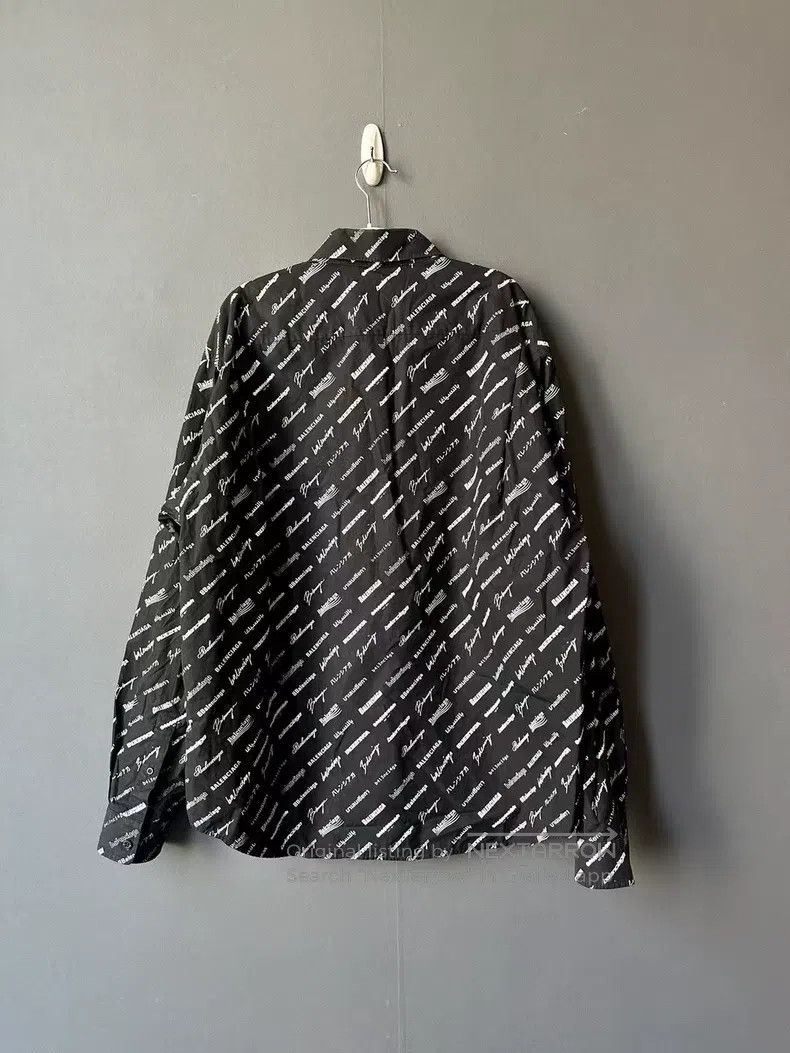 Balenciaga Balenciaga size 37 Logo Filled Shirt Size US S / EU 44-46 / 1 - 2 Thumbnail