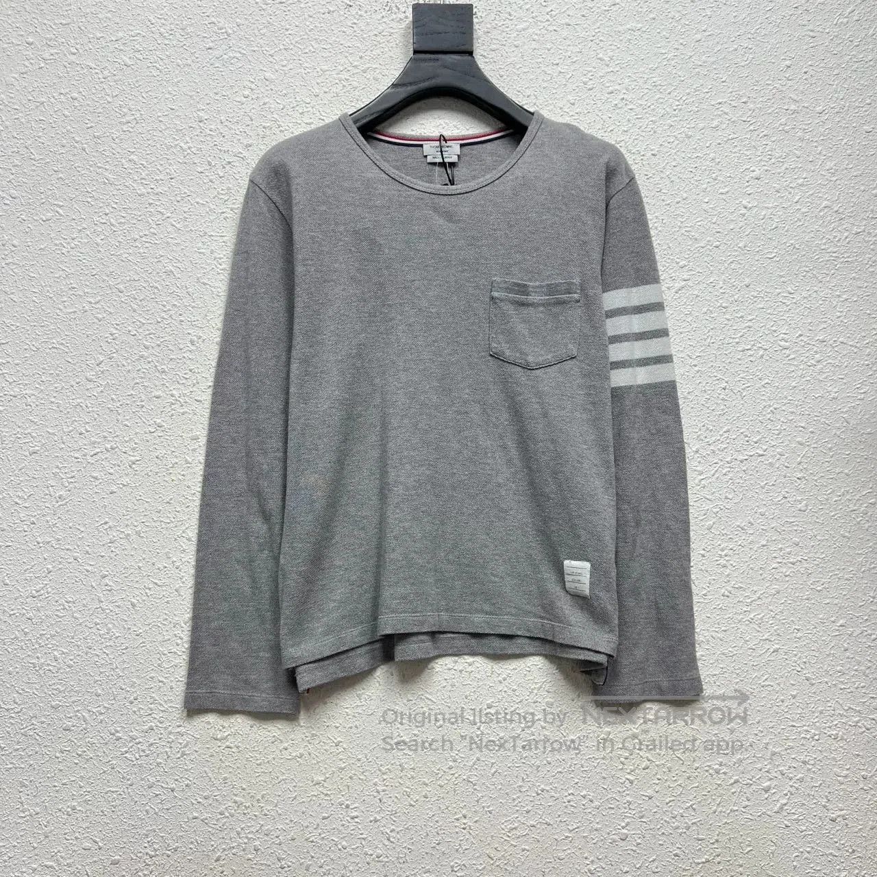 Thom Browne thom browne gray long sleeve wool sweater. Size US XS / EU 42 / 0 - 1 Thumbnail