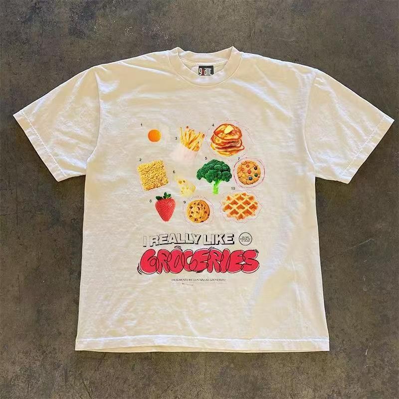 Japanese Brand × Vintage White street washed waffle print loose tee Size US M / EU 48-50 / 2 - 1 Thumbnail