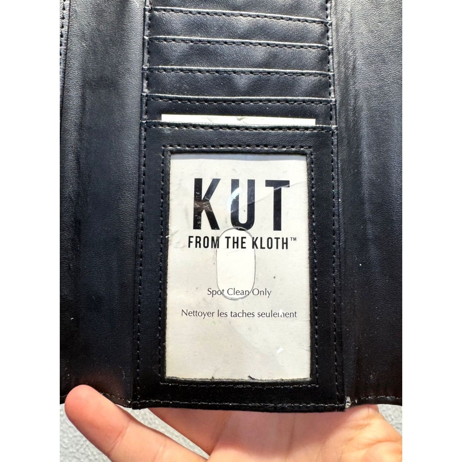 Vintage KUT from the Kloth Wallet Black & White Striped Wallet 43B Womens N/A Folding Card Credit Snap Closure Compact Pre-Owned Like New Size ONE SIZE - 6 Thumbnail