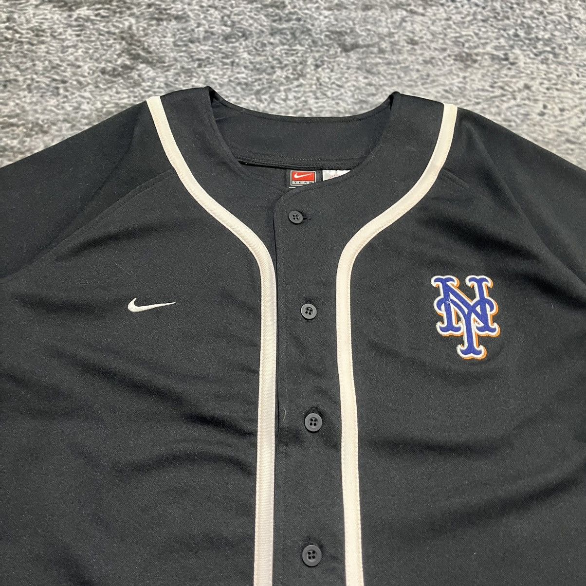 Nike Vintage New York Mets Nike Jersey Black Youth Large NEW Size US S / EU 44-46 / 1 - 4 Thumbnail