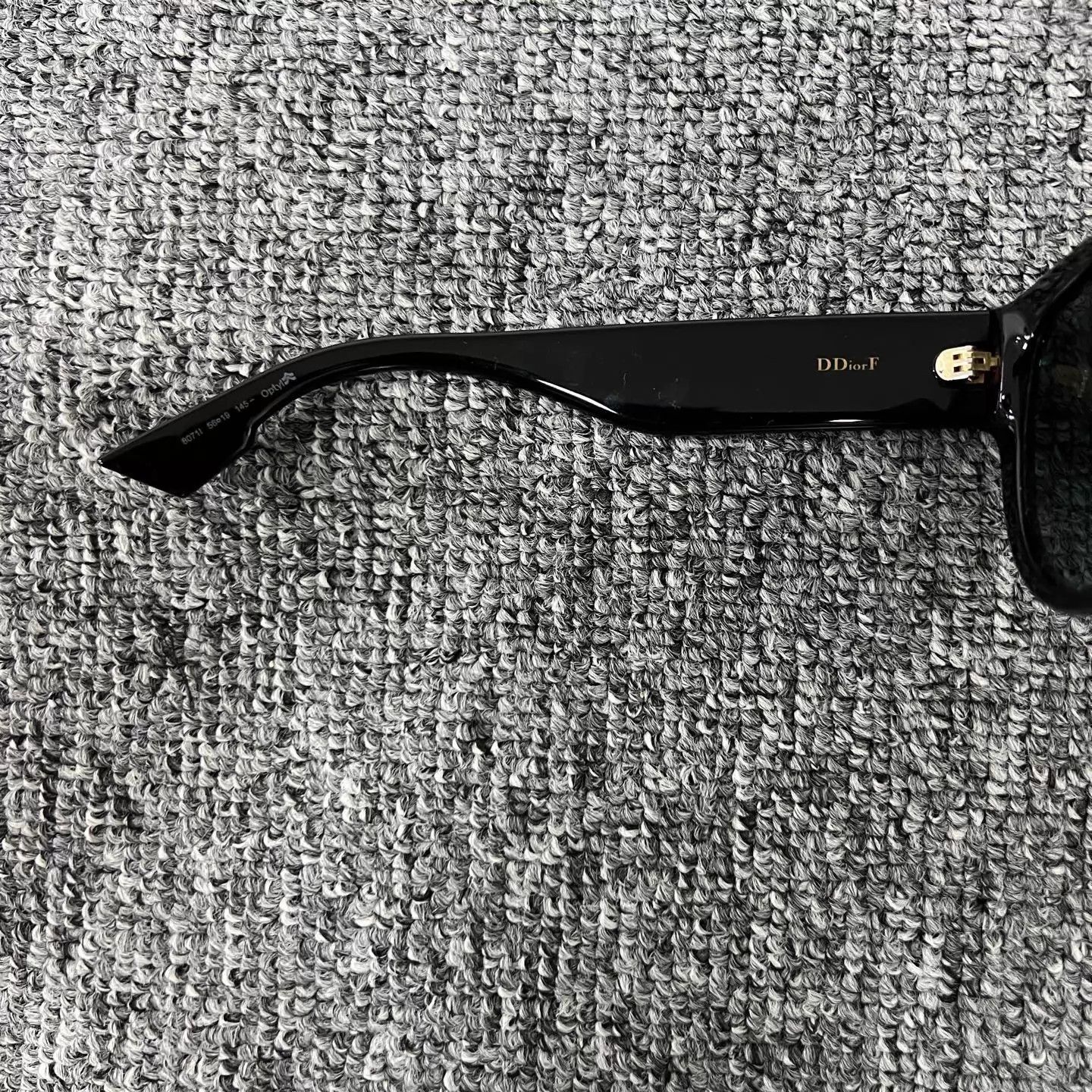 Dior Dior CD Logo Black Gold Sunglasses 99 New Size ONE SIZE - 5 Thumbnail