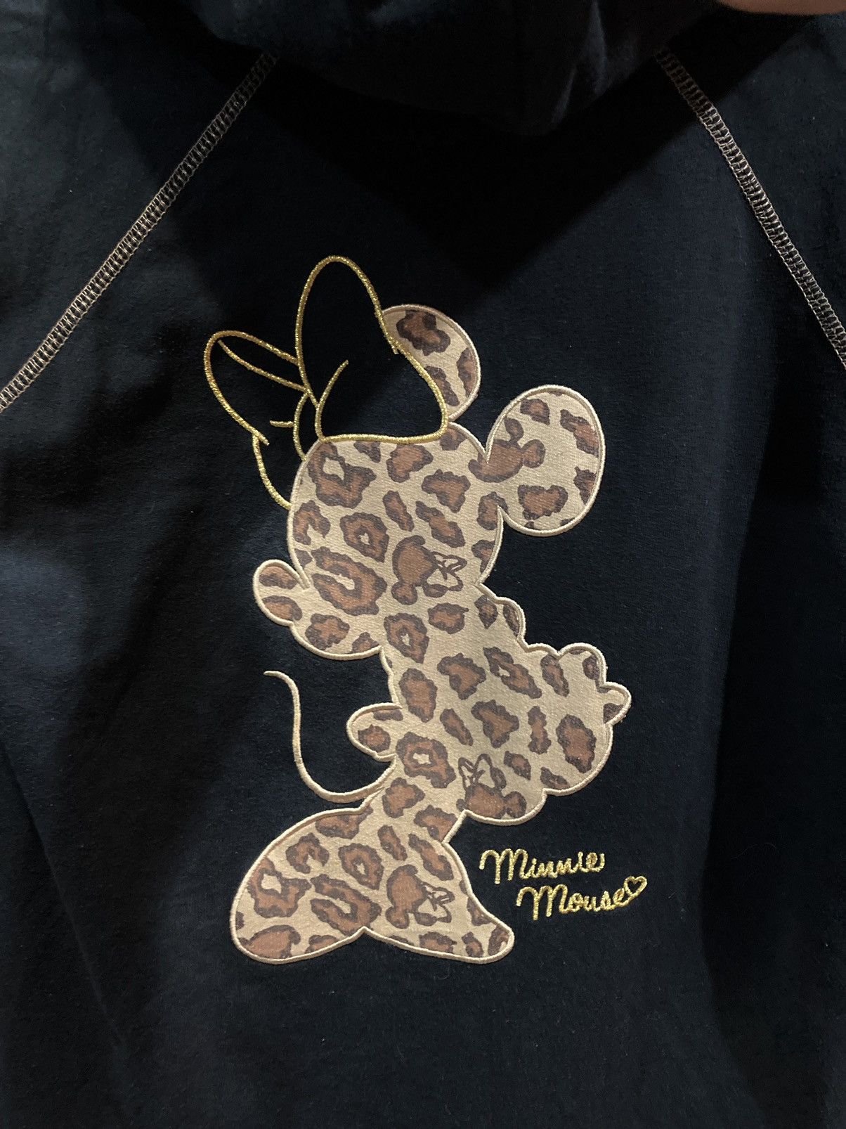 Vintage Disney 2000’s Mickey Minnies Leopard Fur Hoodie Japanese Size L / US 10 / IT 46 - 8 Thumbnail