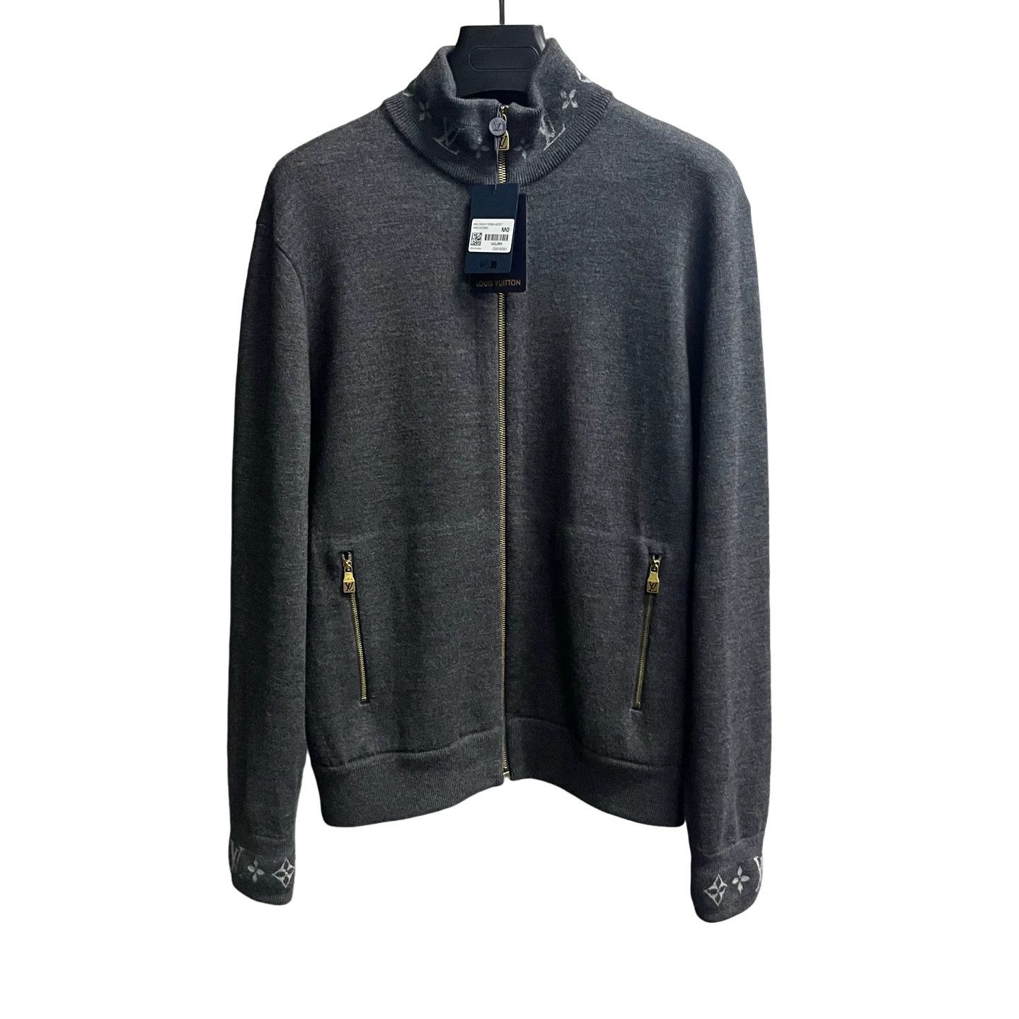 Louis Vuitton Louis Vuitton Monogram Detail Zip Jacket Gray M Size US M / EU 48-50 / 2 - 1 Thumbnail