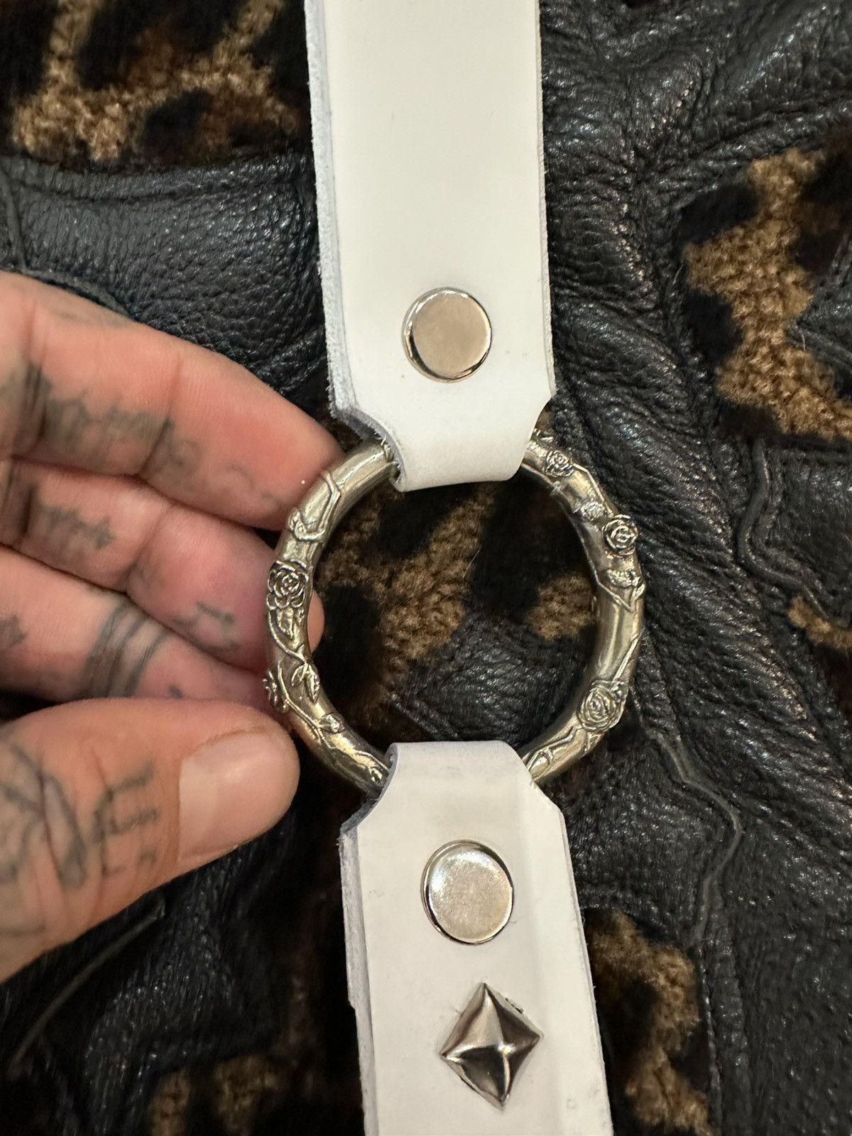 Enfants Riches Deprimes ERD WHITE LIMITED EXCLUSIVE PARIS BELT SILVER LEATHER 34-38 Size 36 - 3 Thumbnail