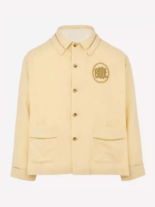 Bode Beaded Chore Shirt Jacket Worn by Harry Styles Size US L / EU 52-54 / 3 - 2 Thumbnail