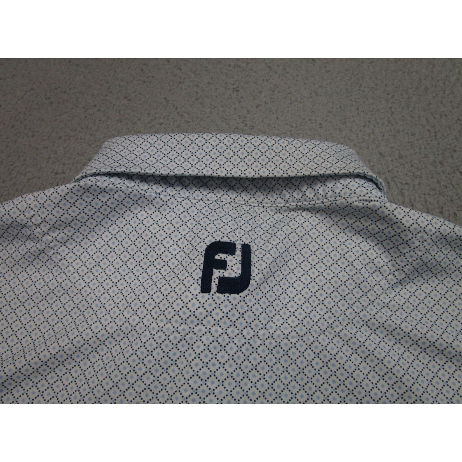Footjoy FootJoy Polo Shirt Mens M Blue White Diamond Argyle 1959 Country Club Golf Shirt Mens M Blue White Argyle Diamond FootJoy Polo 1959 Country Club Golf Size US M / EU 48-50 / 2 - 6 Thumbnail