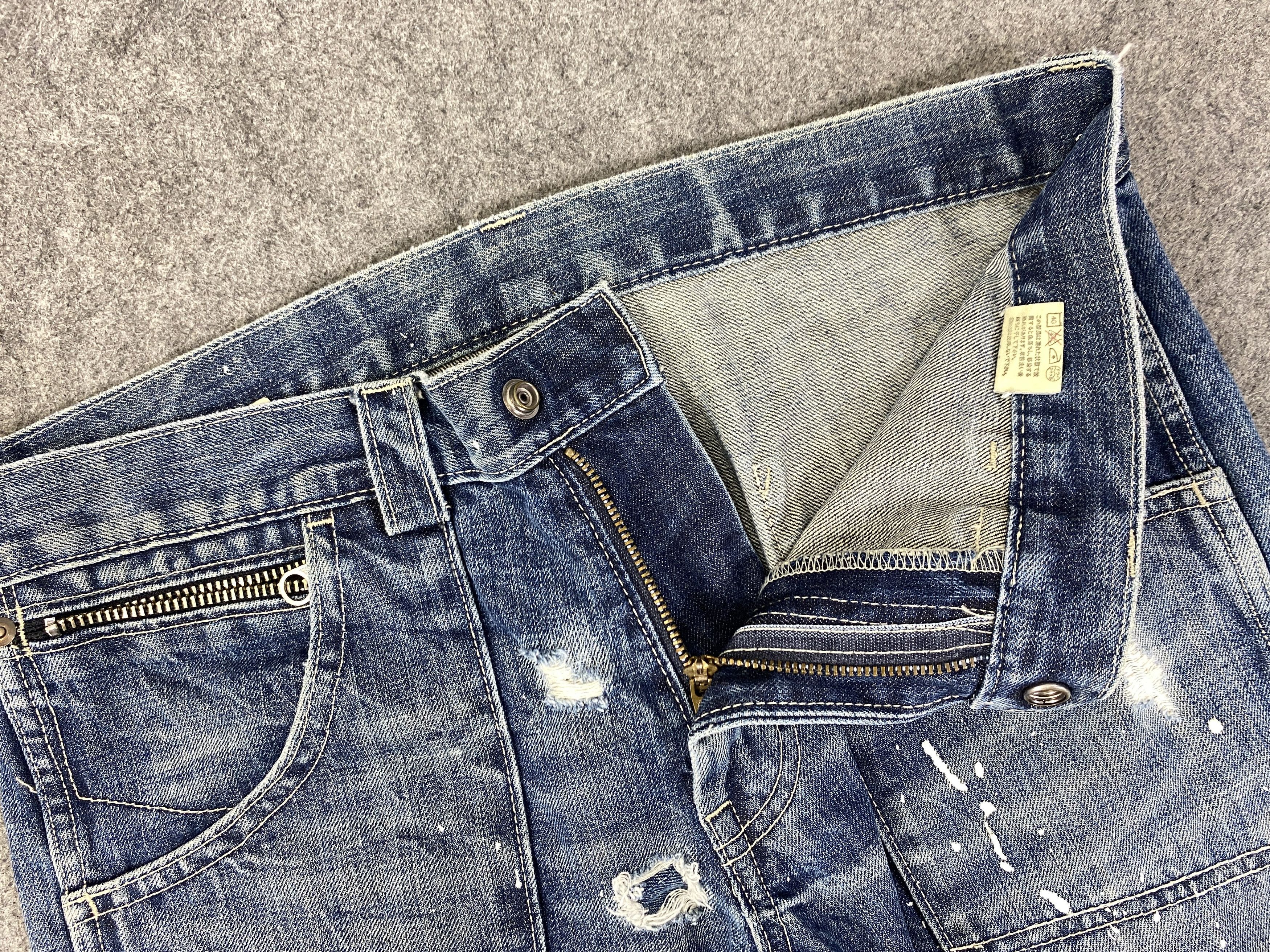 Hysteric Glamour Vintage Alternative Painter Jeans 33x28.5 Denim - JN3261 Size US 33 - 6 Thumbnail